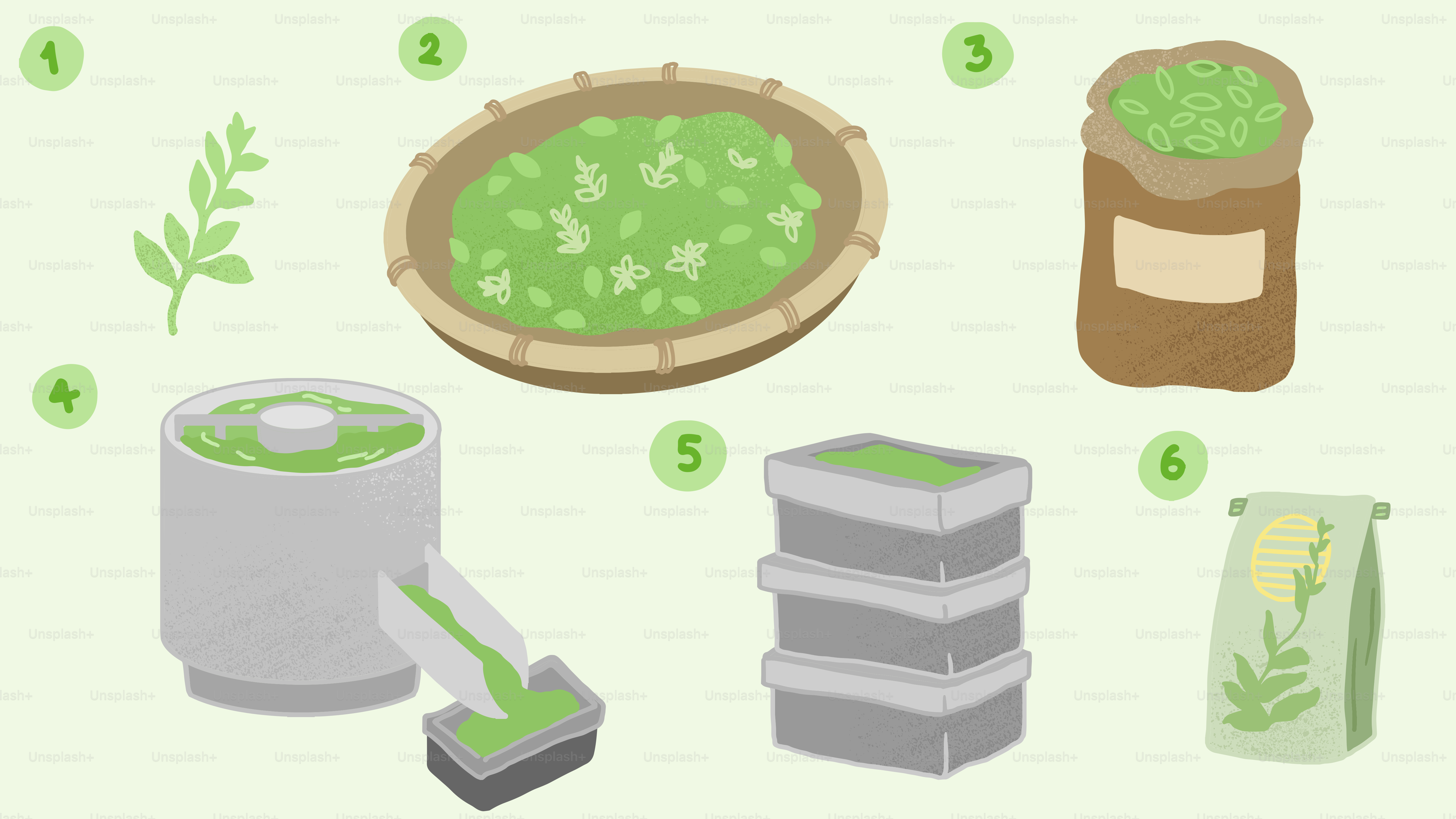 A picture of a bunch of things that are in the picture