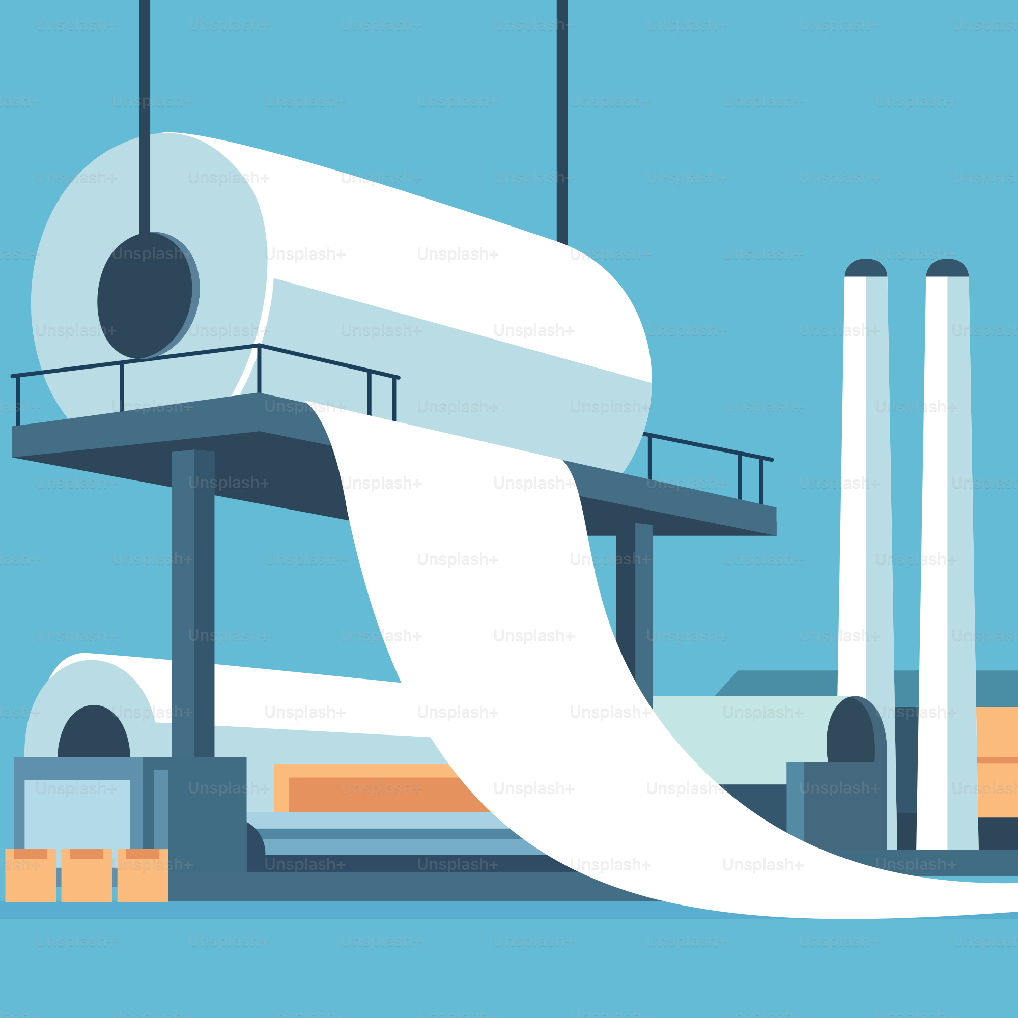 A roll of white paper sitting on top of a machine