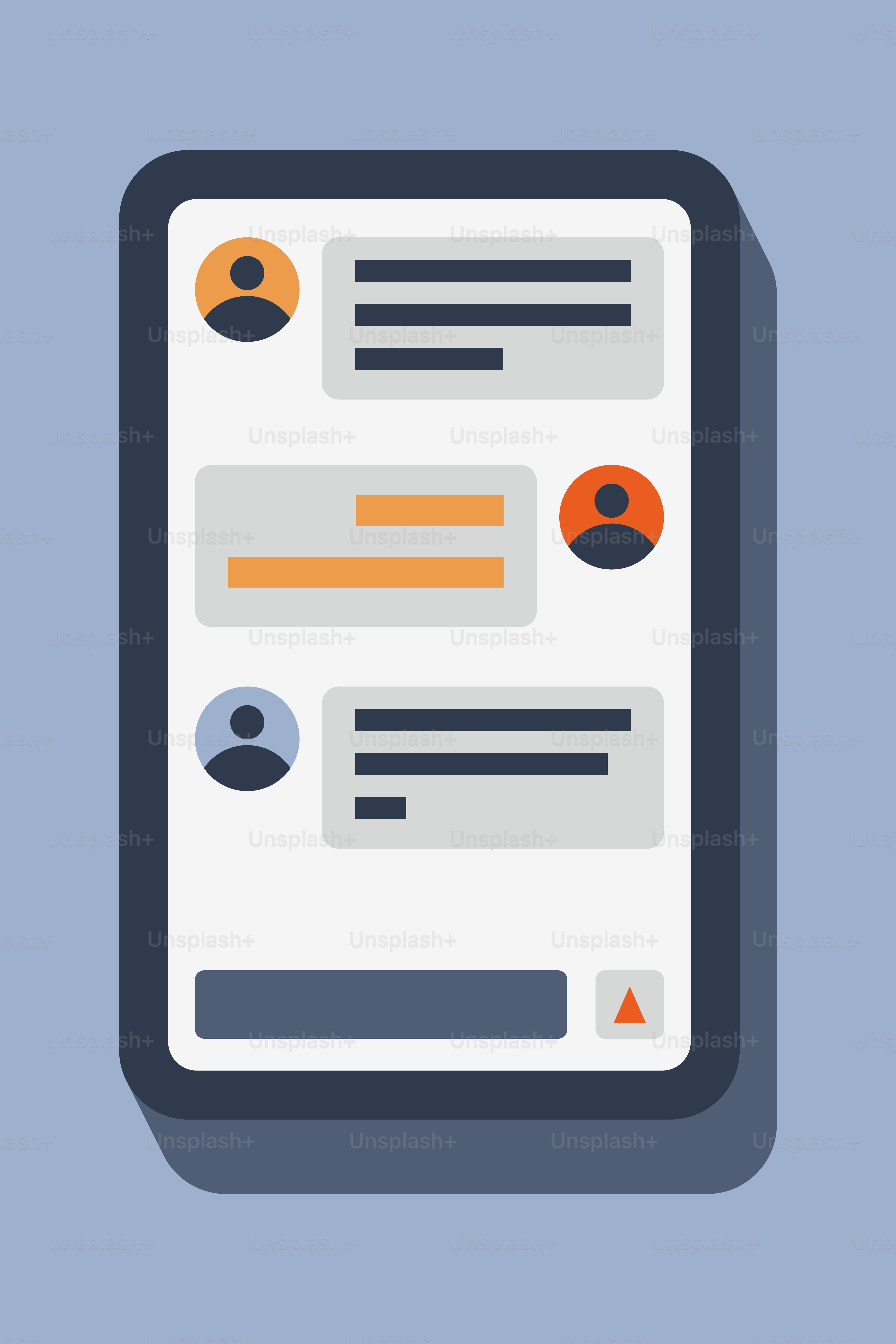 Um celular com design plano