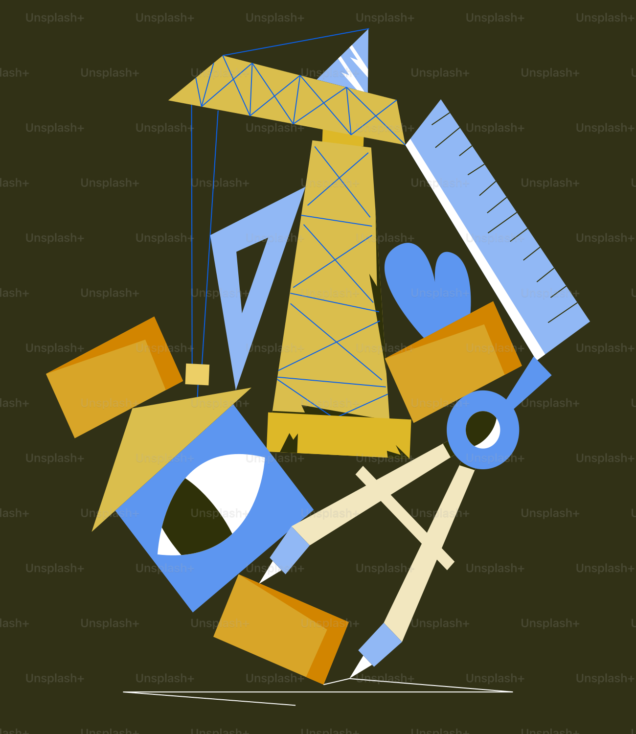 A picture of a construction site with scissors
