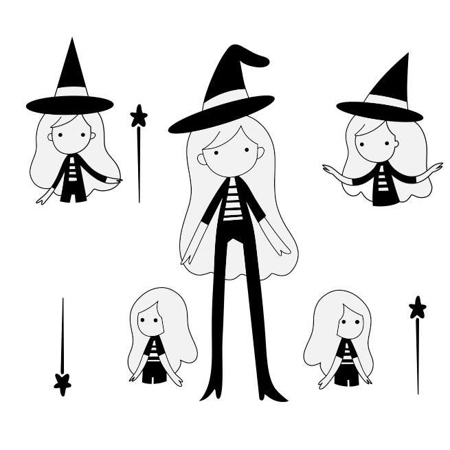마법사와 여자의 그림