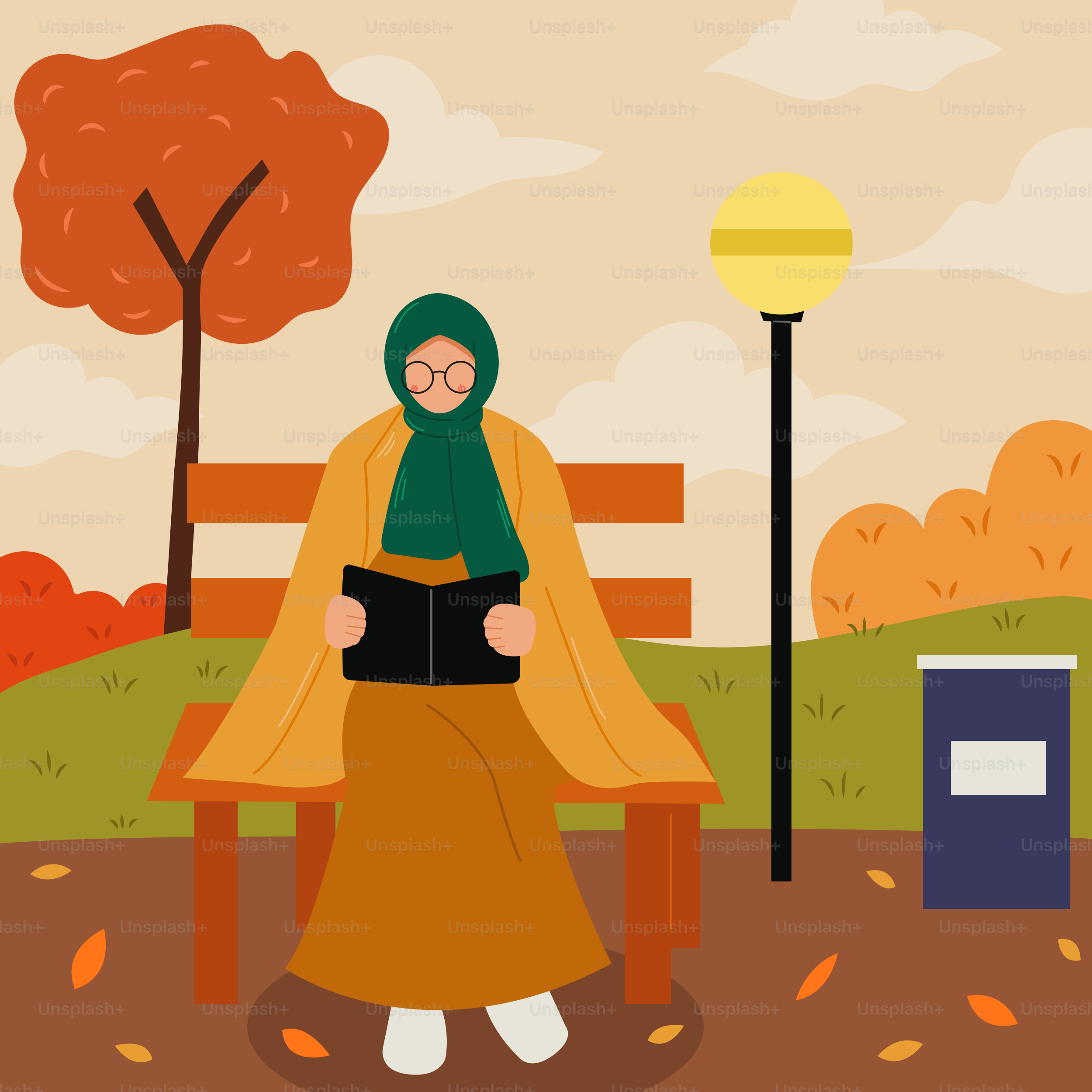 A woman sitting on a bench reading a book