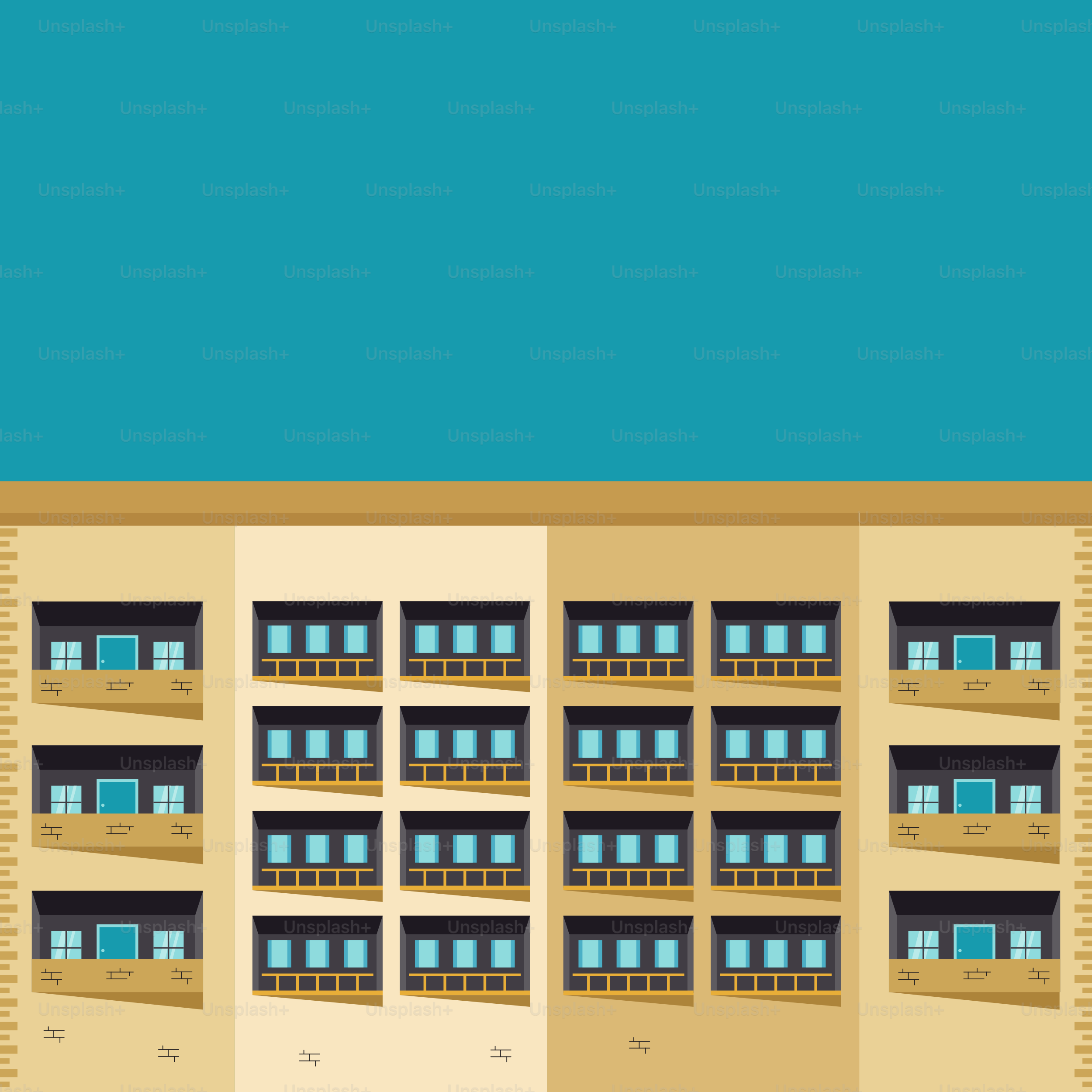 Un grand bâtiment avec de nombreuses fenêtres sur le côté