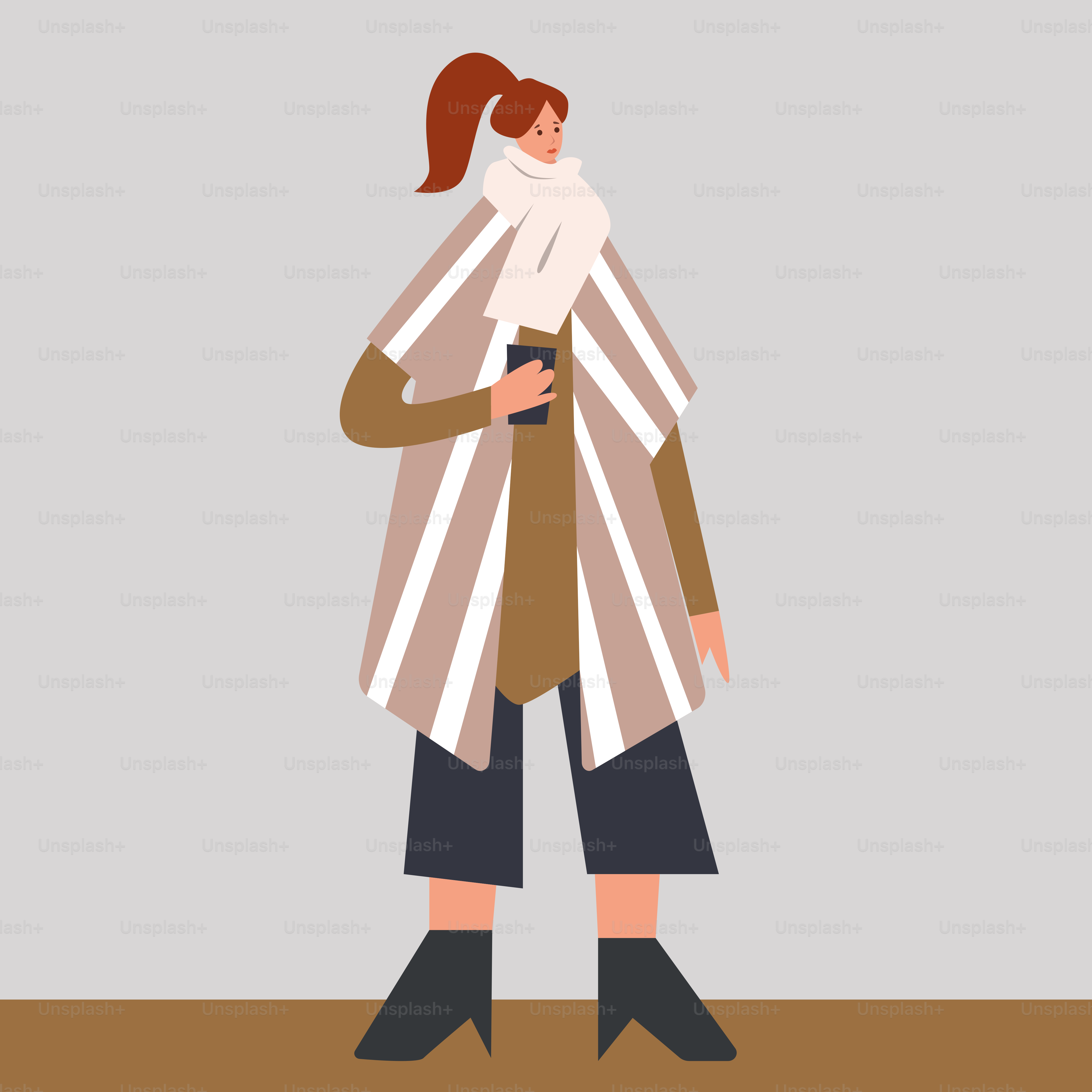 A woman with a scarf on her head