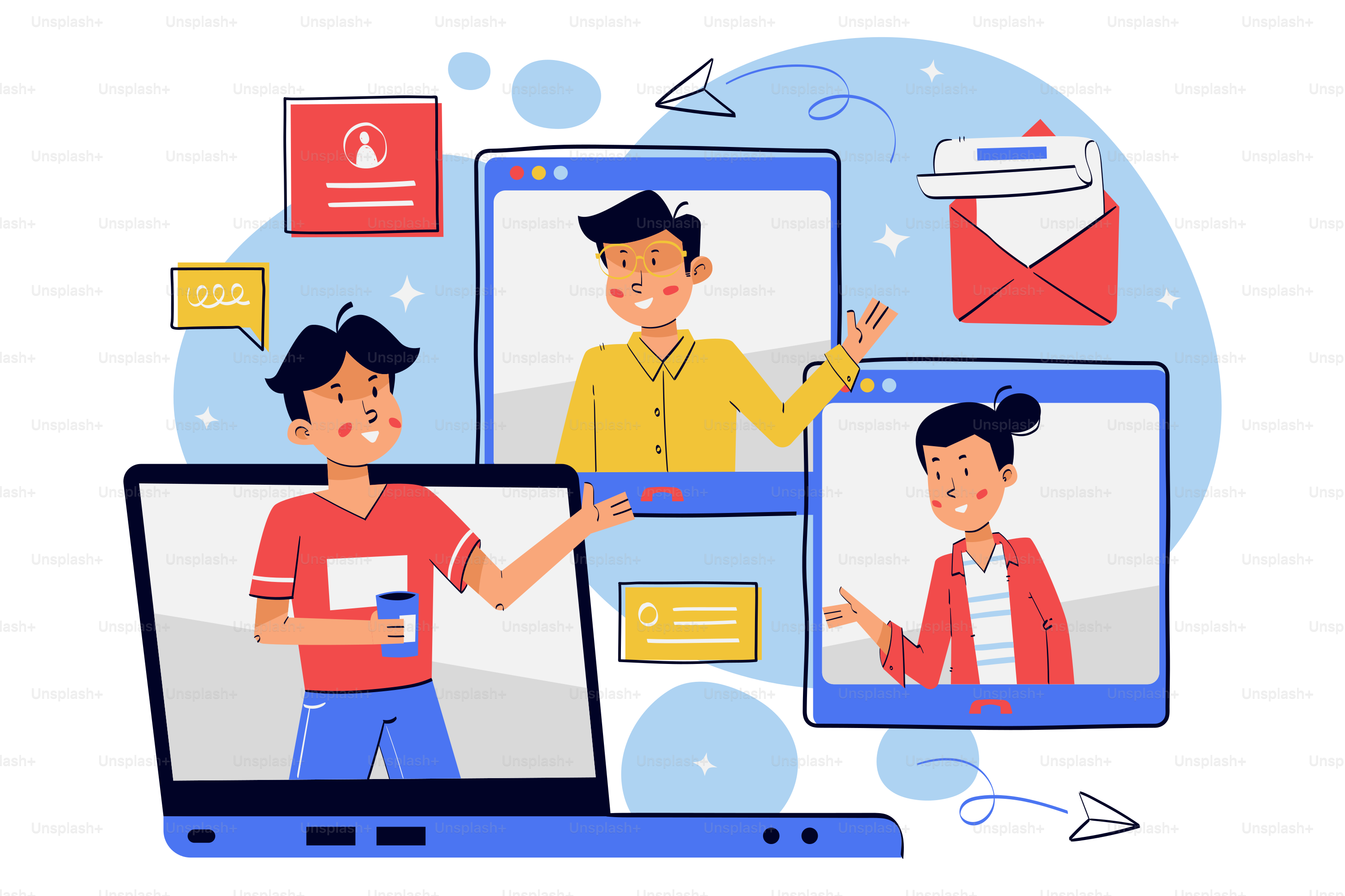 Un par de personas que están en una computadora portátil