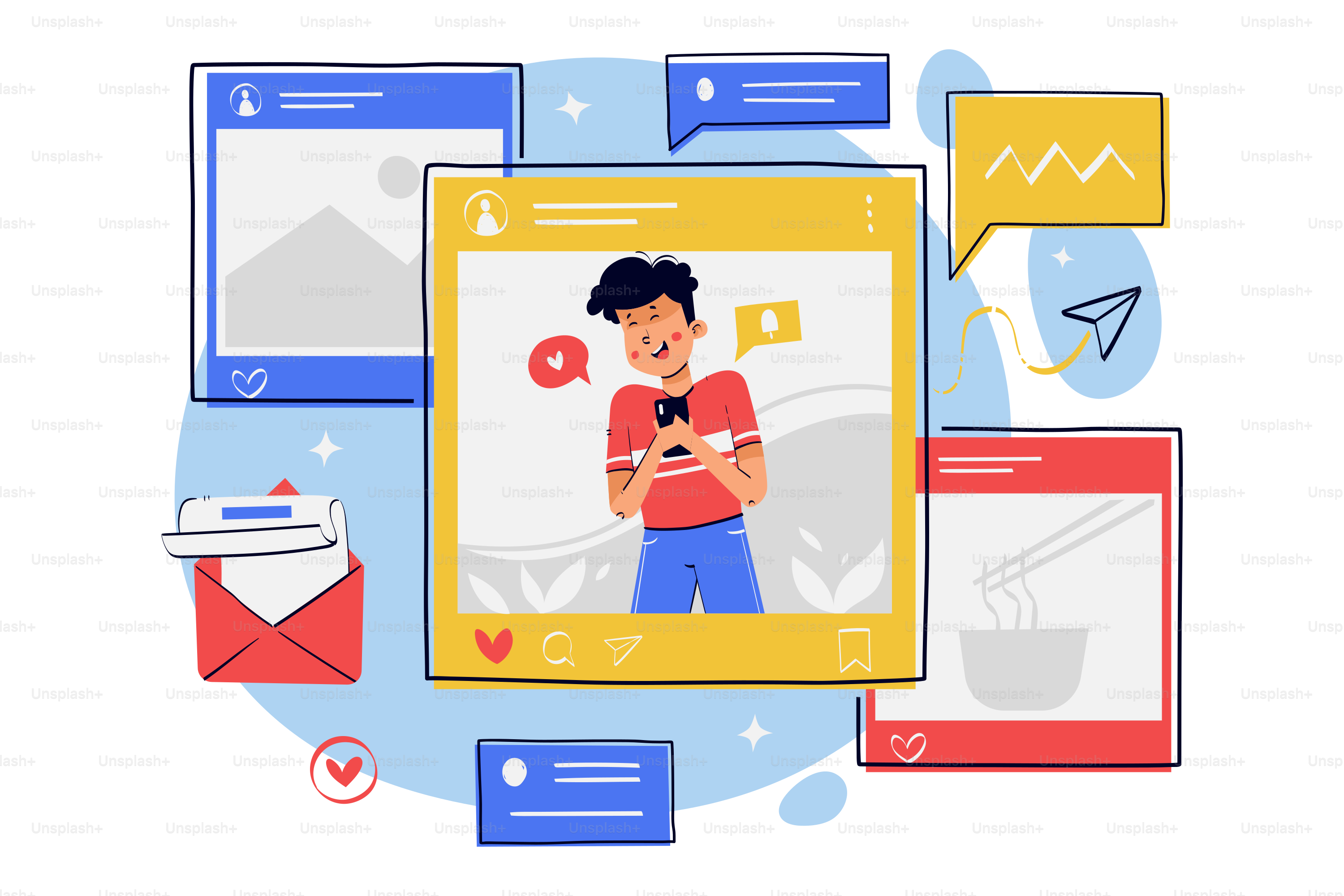 A man holding a cell phone in front of a screen