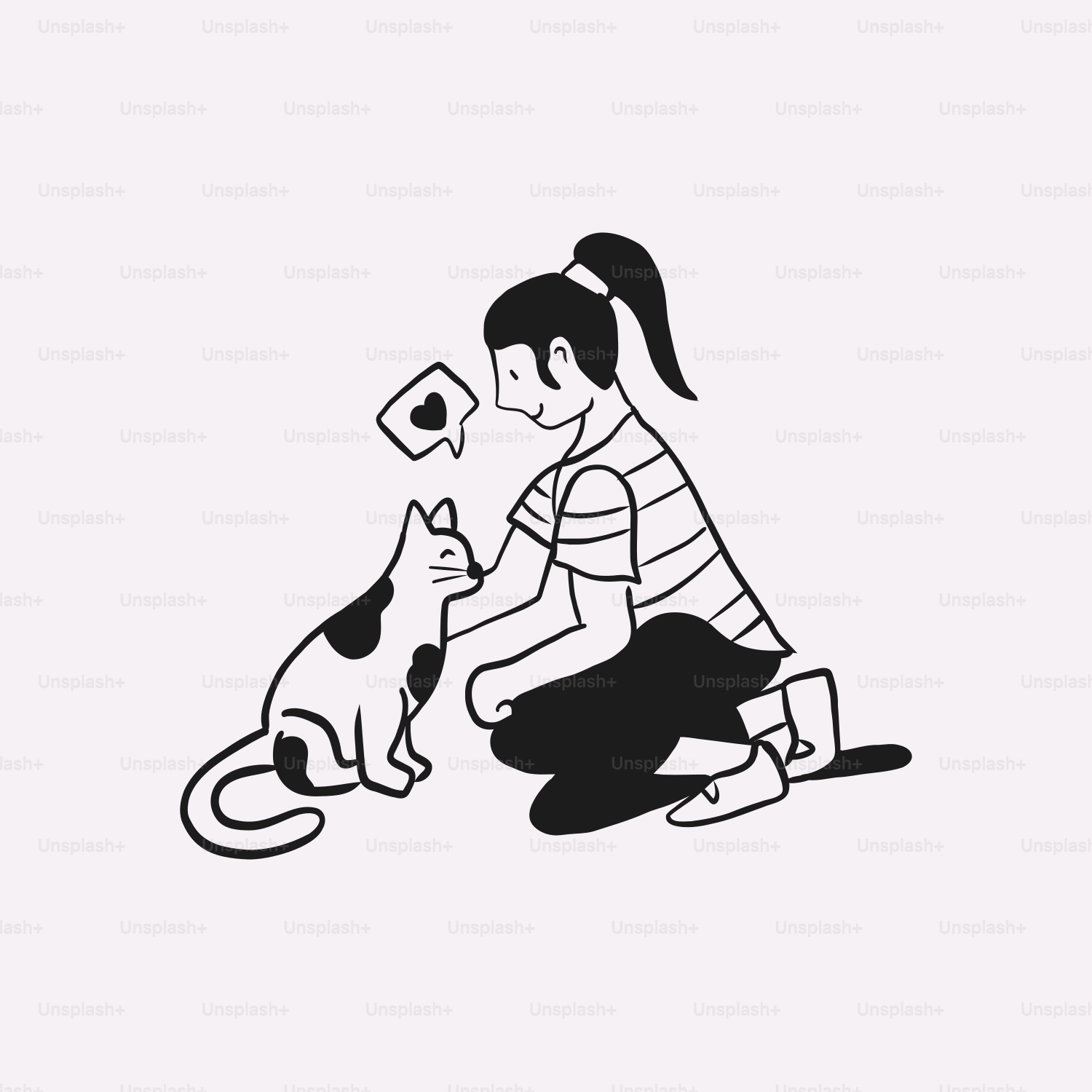 A woman kneeling down next to a dog