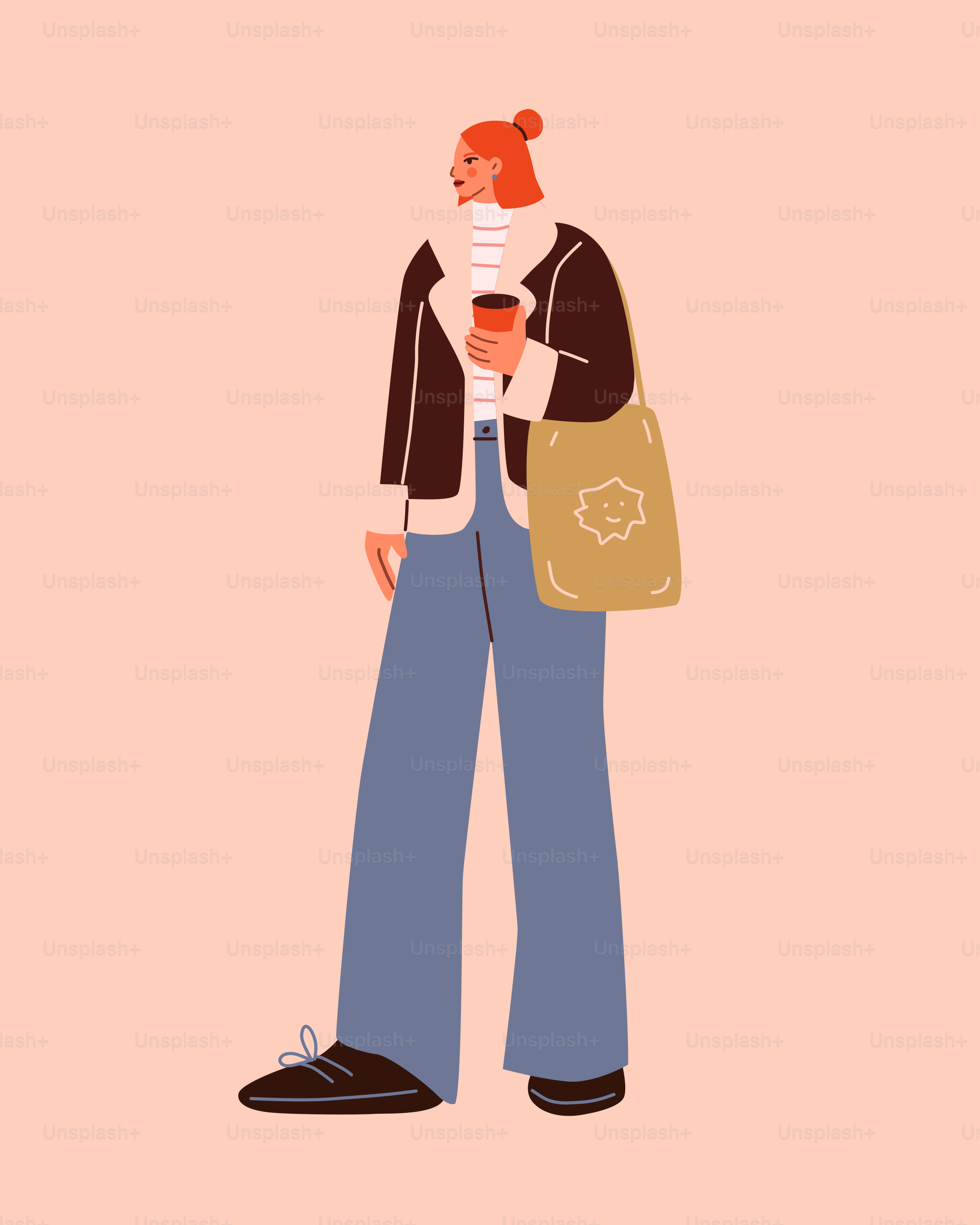 A woman holding a cup of coffee in her hands