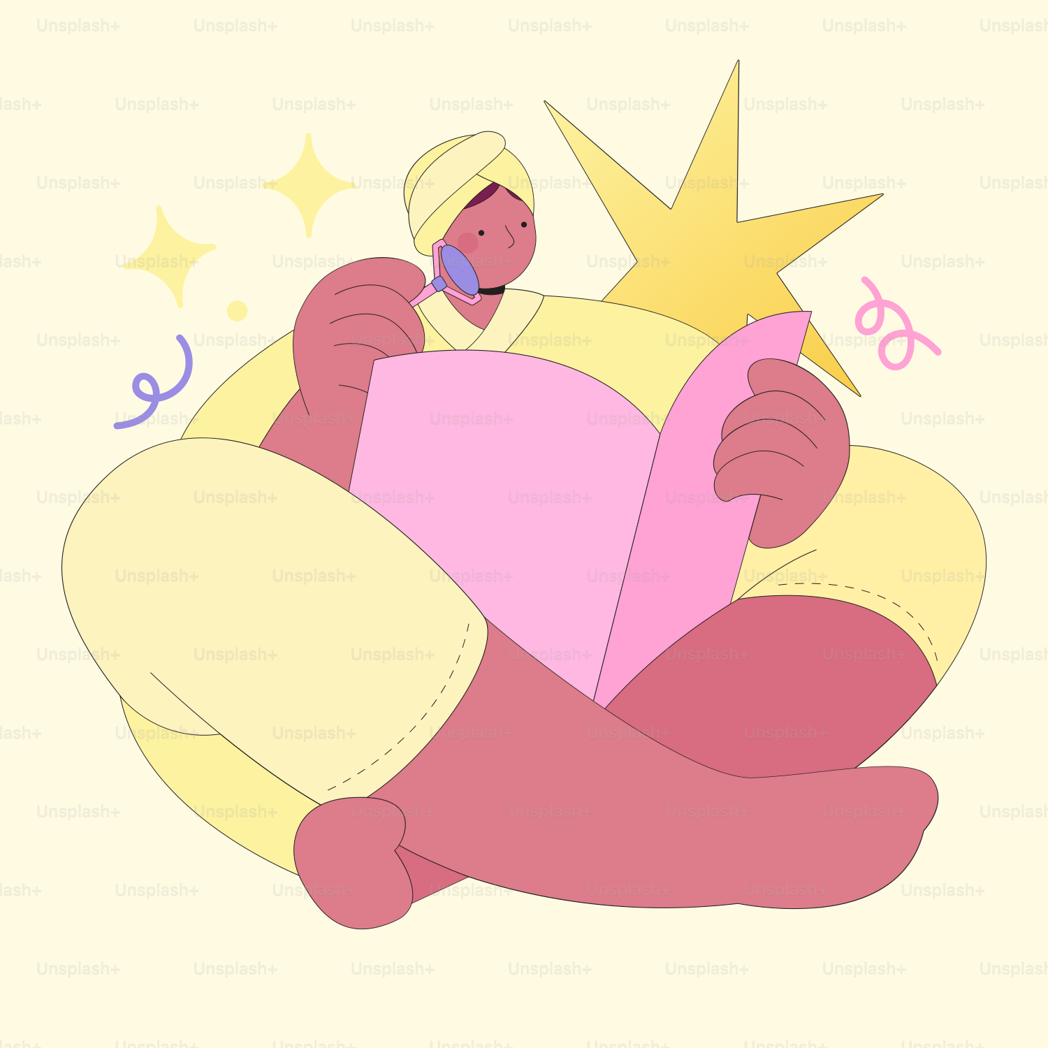 Eine Person, die auf dem Boden sitzt und ein Buch liest