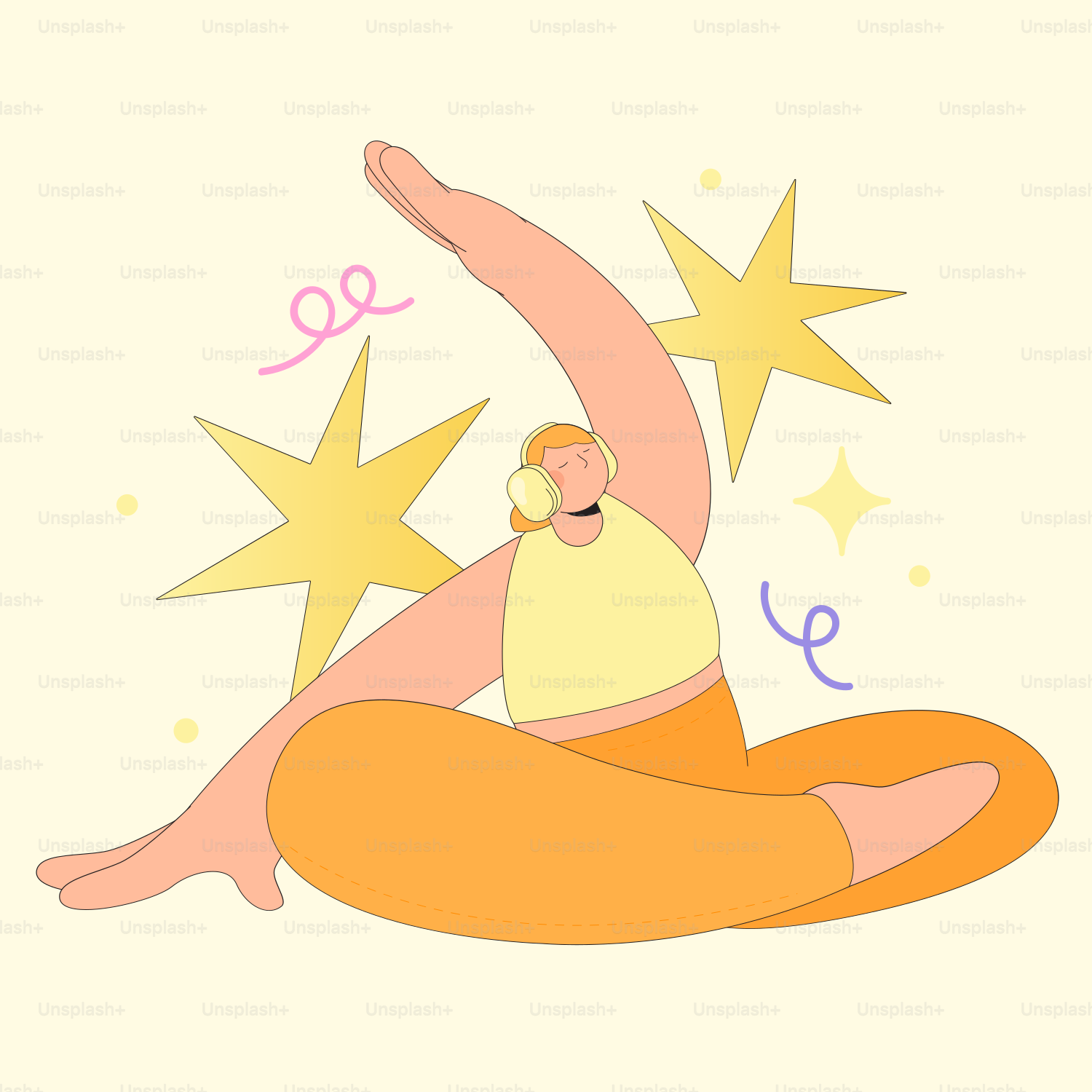 A woman sitting on the ground holding a star