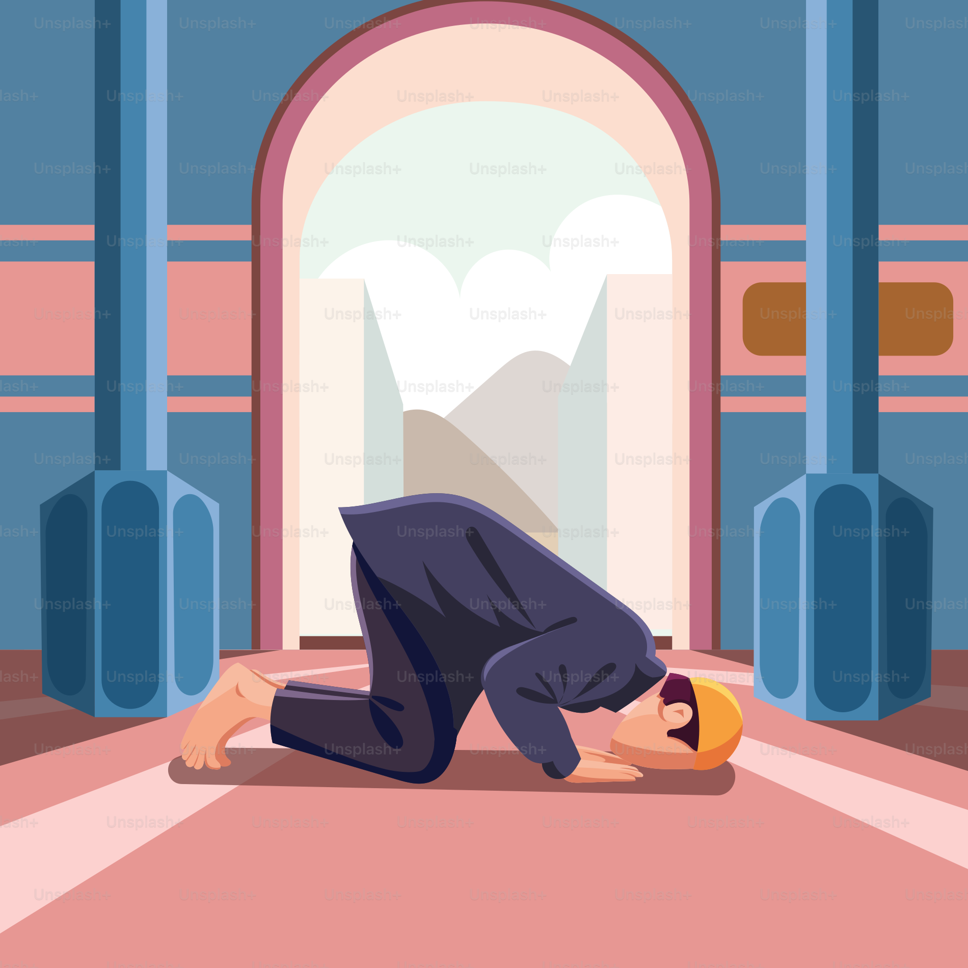 A man is laying on the ground in front of a building