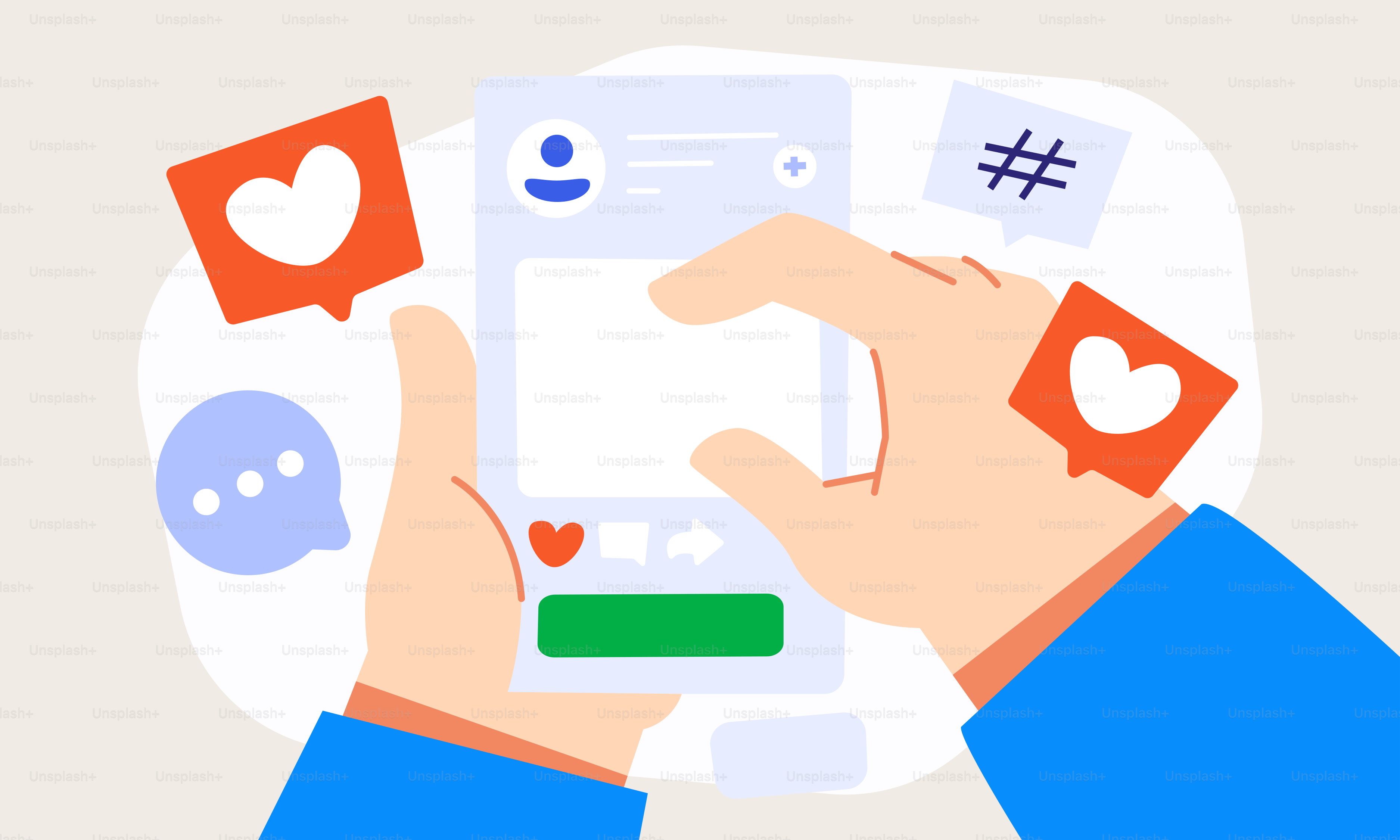 A person holding a smart phone in their hands