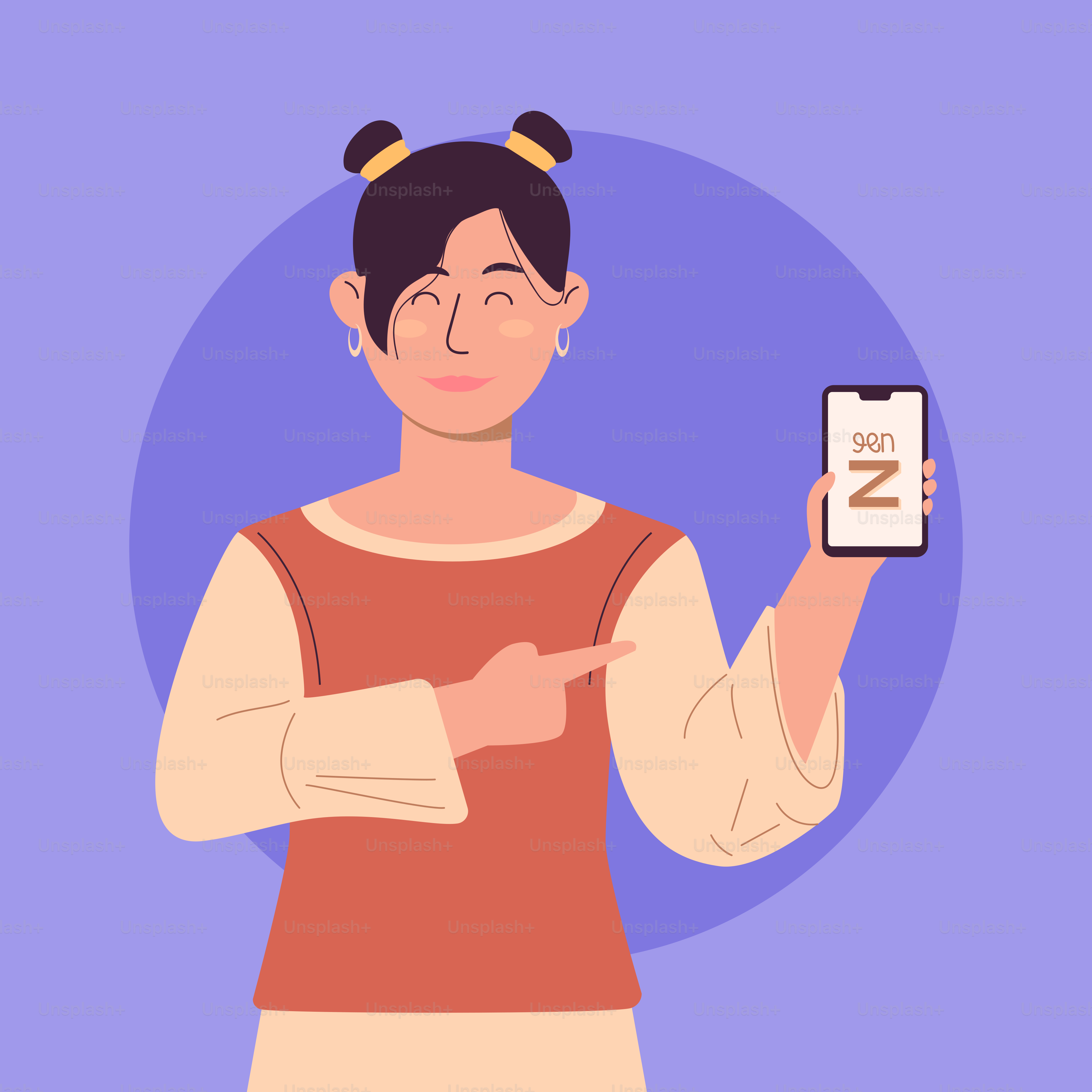 A woman holding a smart phone in her hand