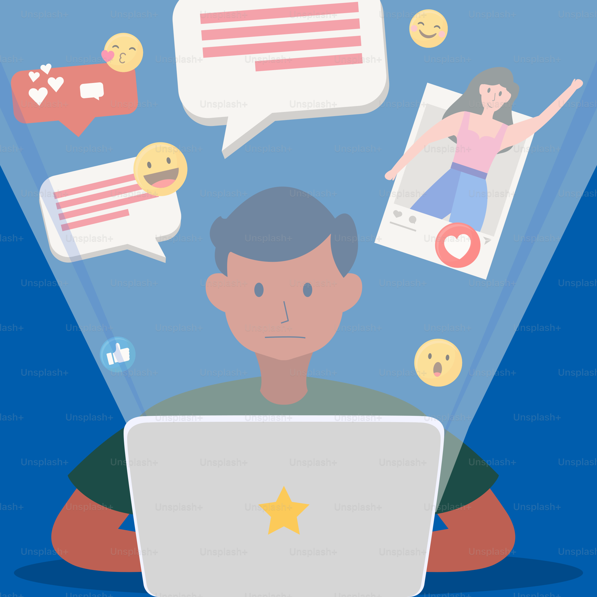 A man sitting in front of a laptop computer