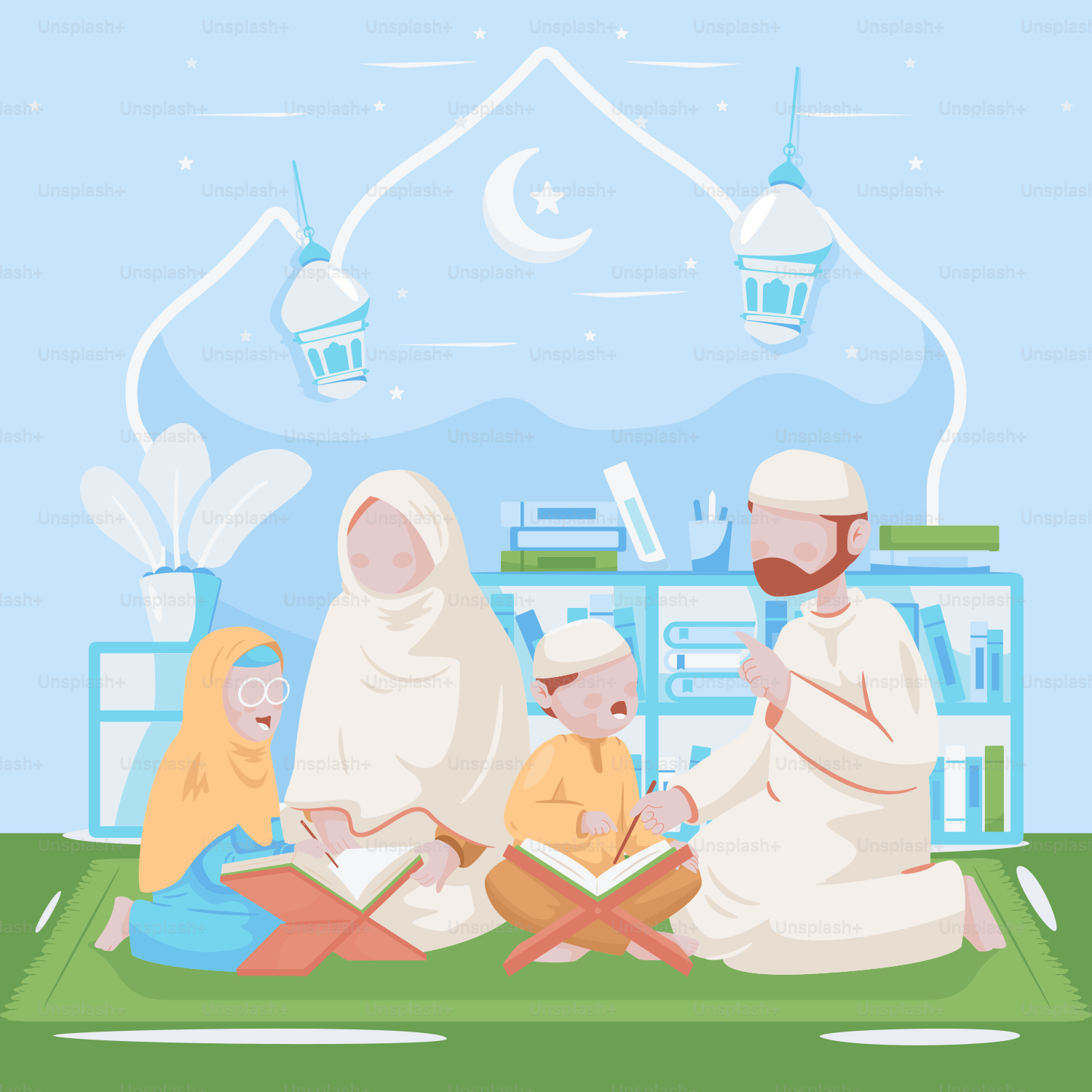 Eine Gruppe von Menschen, die auf einer grünen Wiese sitzen