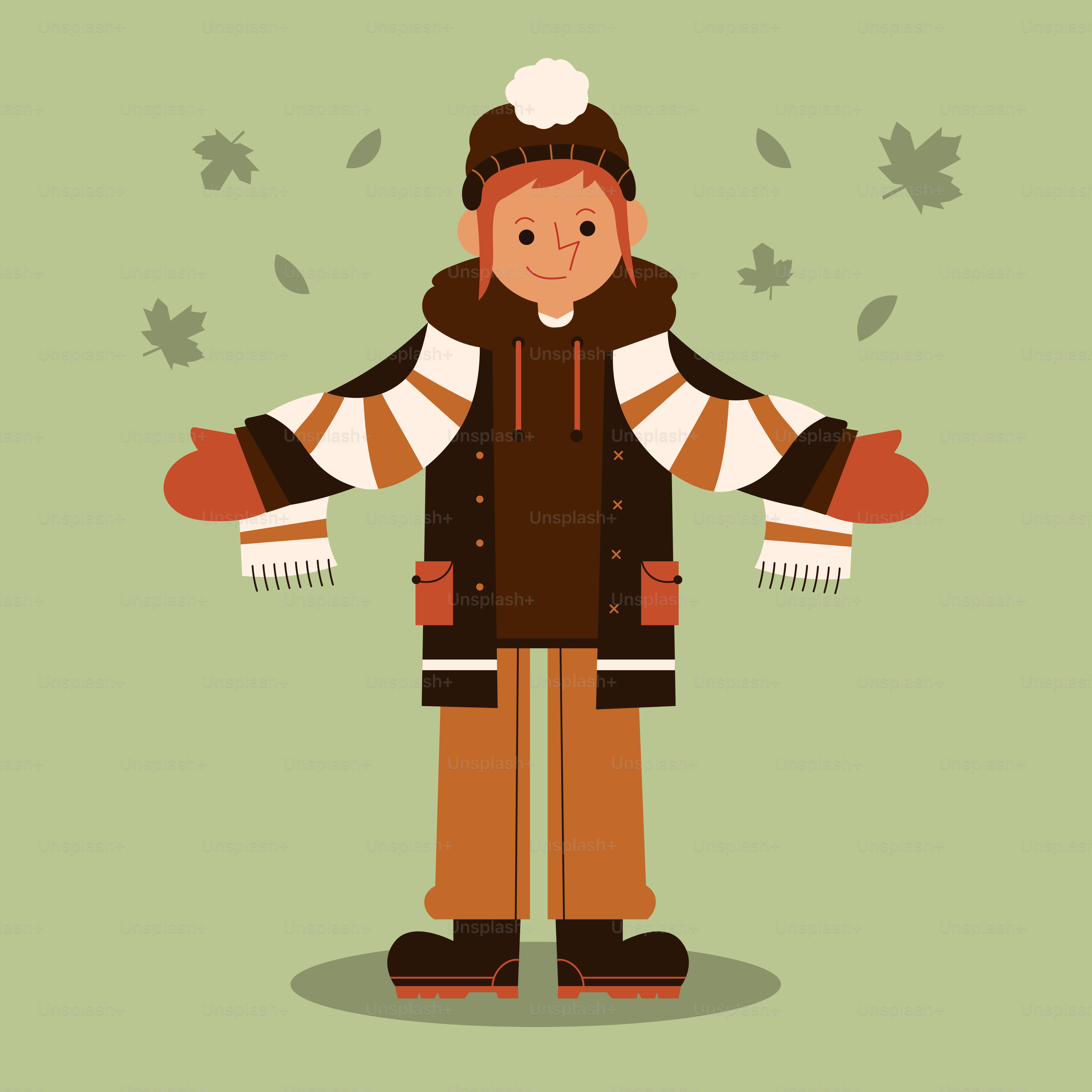 A man in a winter coat and hat standing with his hands on his hips