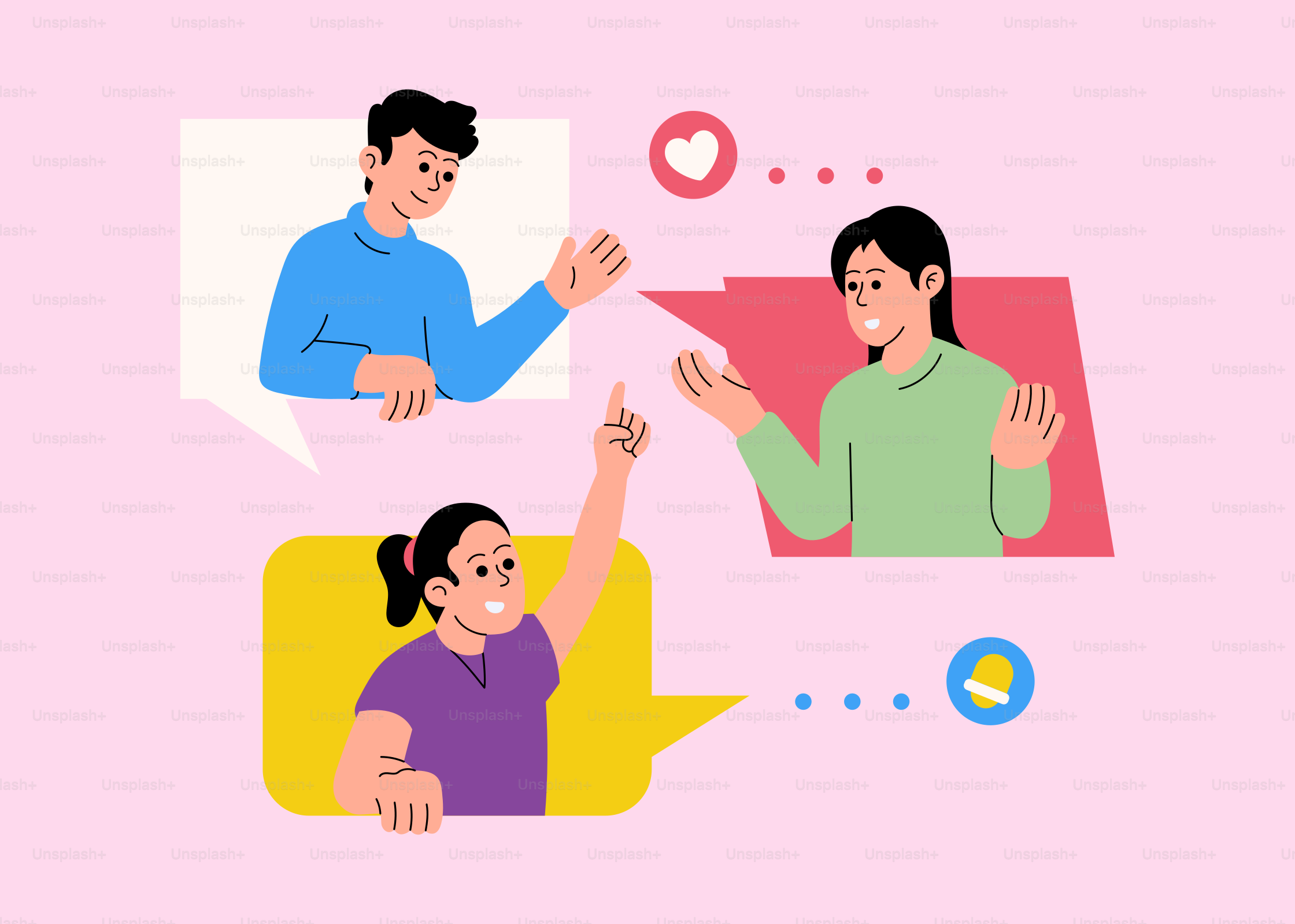 Um homem e uma mulher estão conversando um com o outro