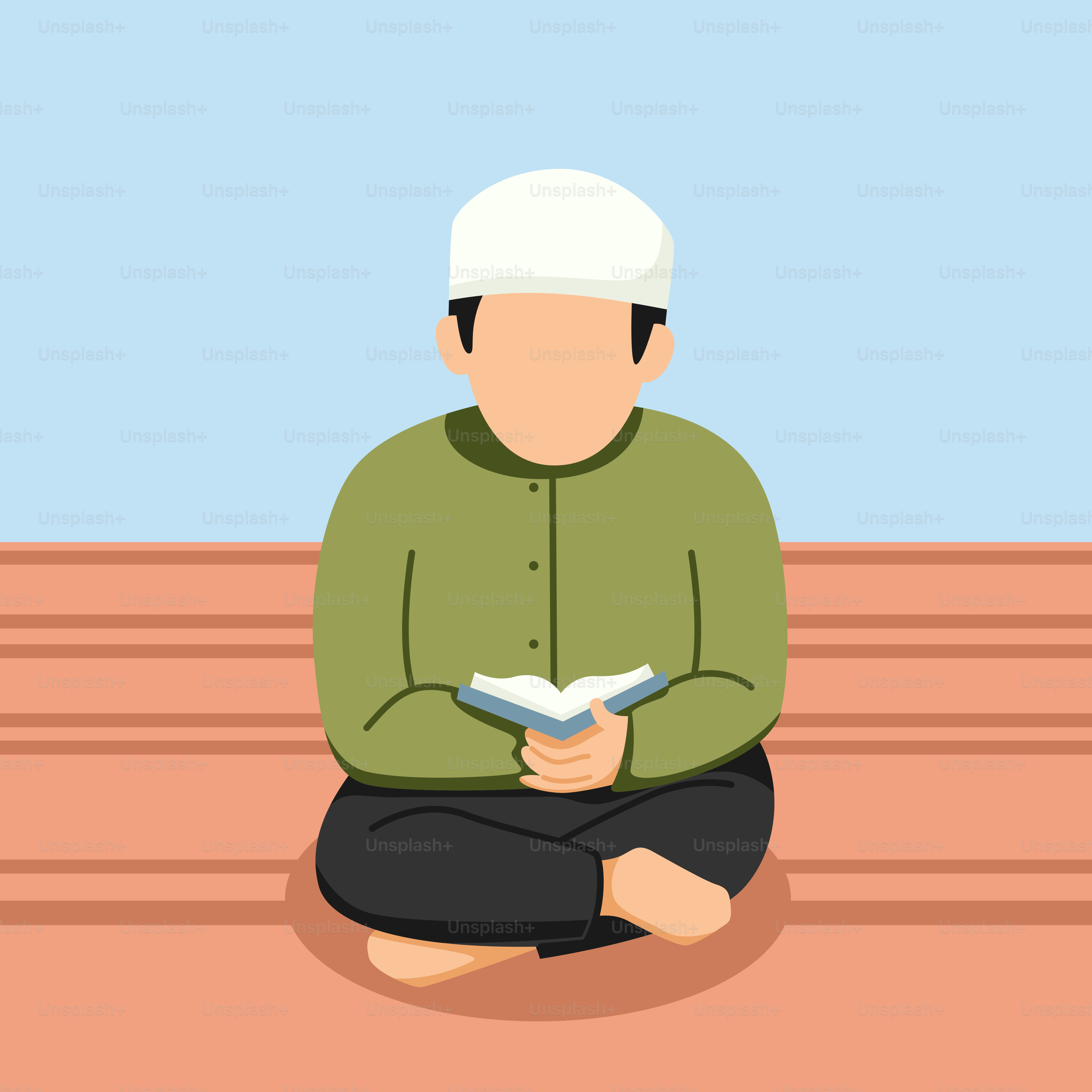 A man sitting on the ground reading a book