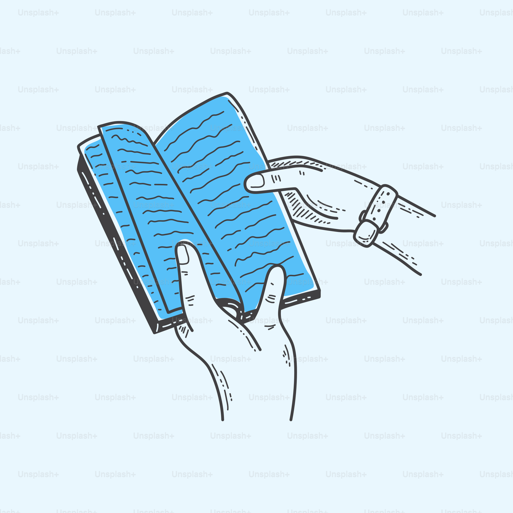 A person holding a book in their hand