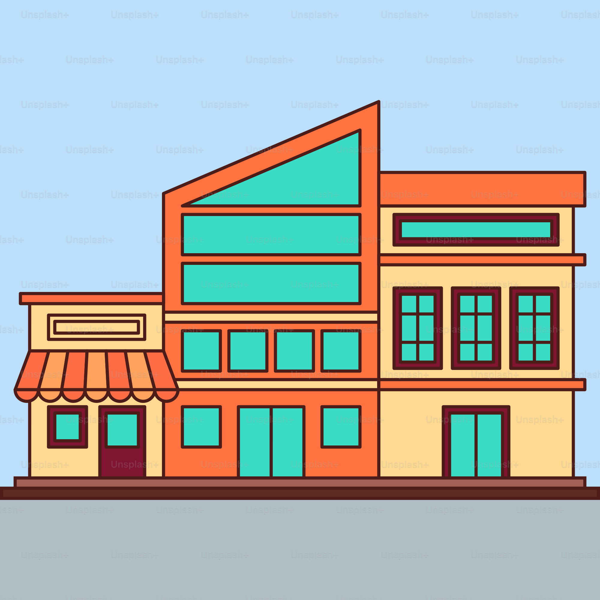 Un bâtiment avec une devanture et une voiture garée devant