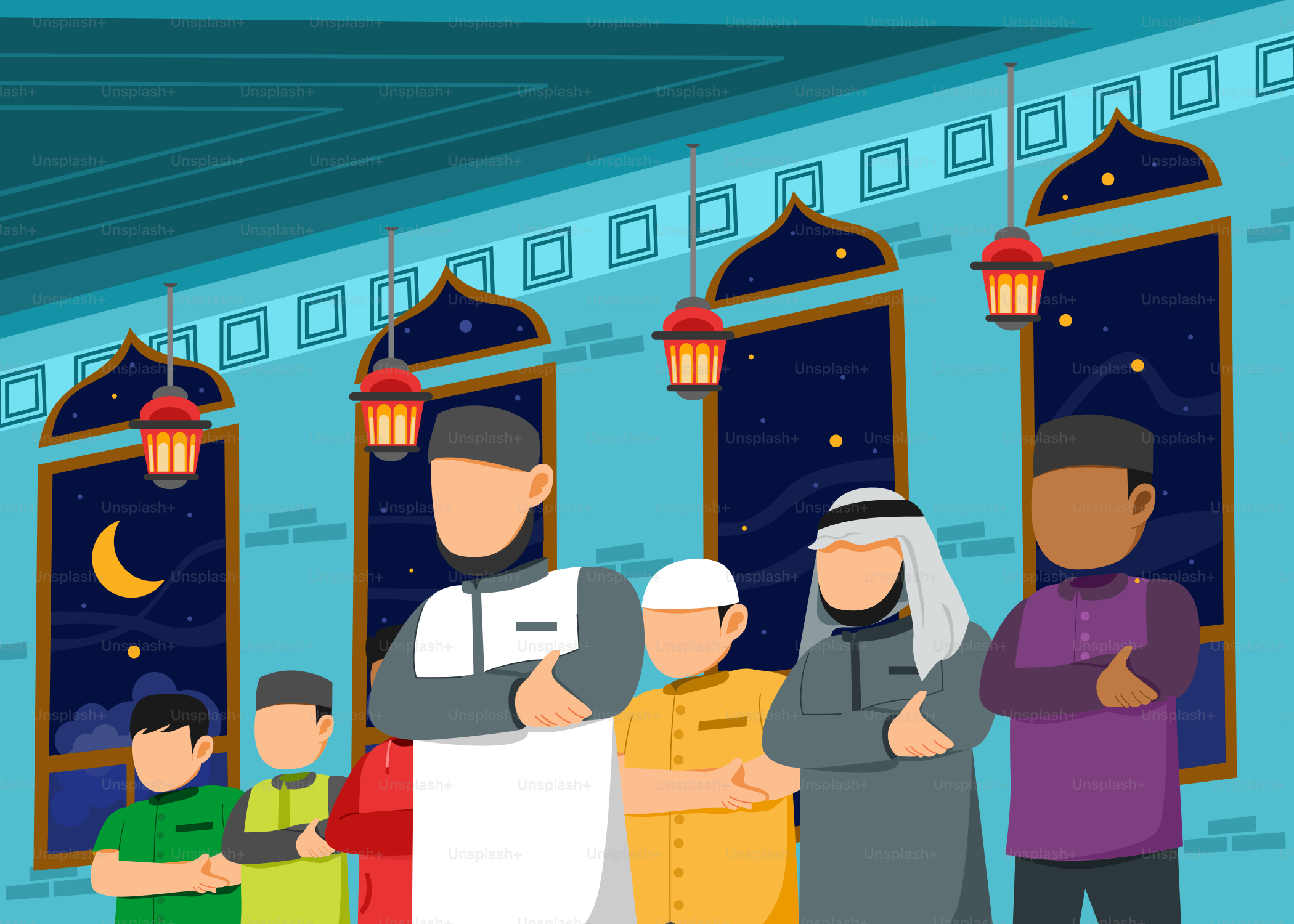 A group of people standing next to each other