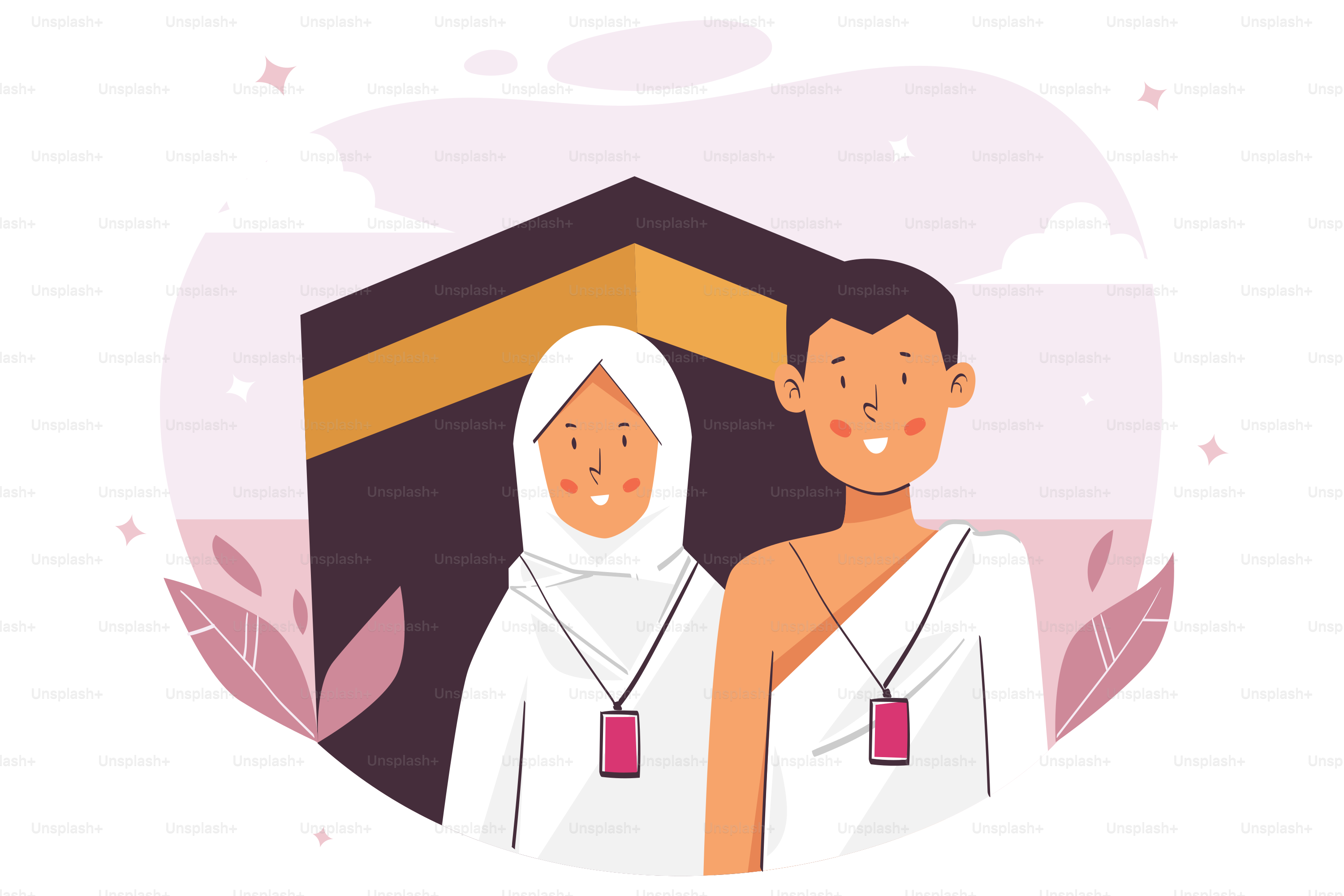 A couple of people standing next to each other