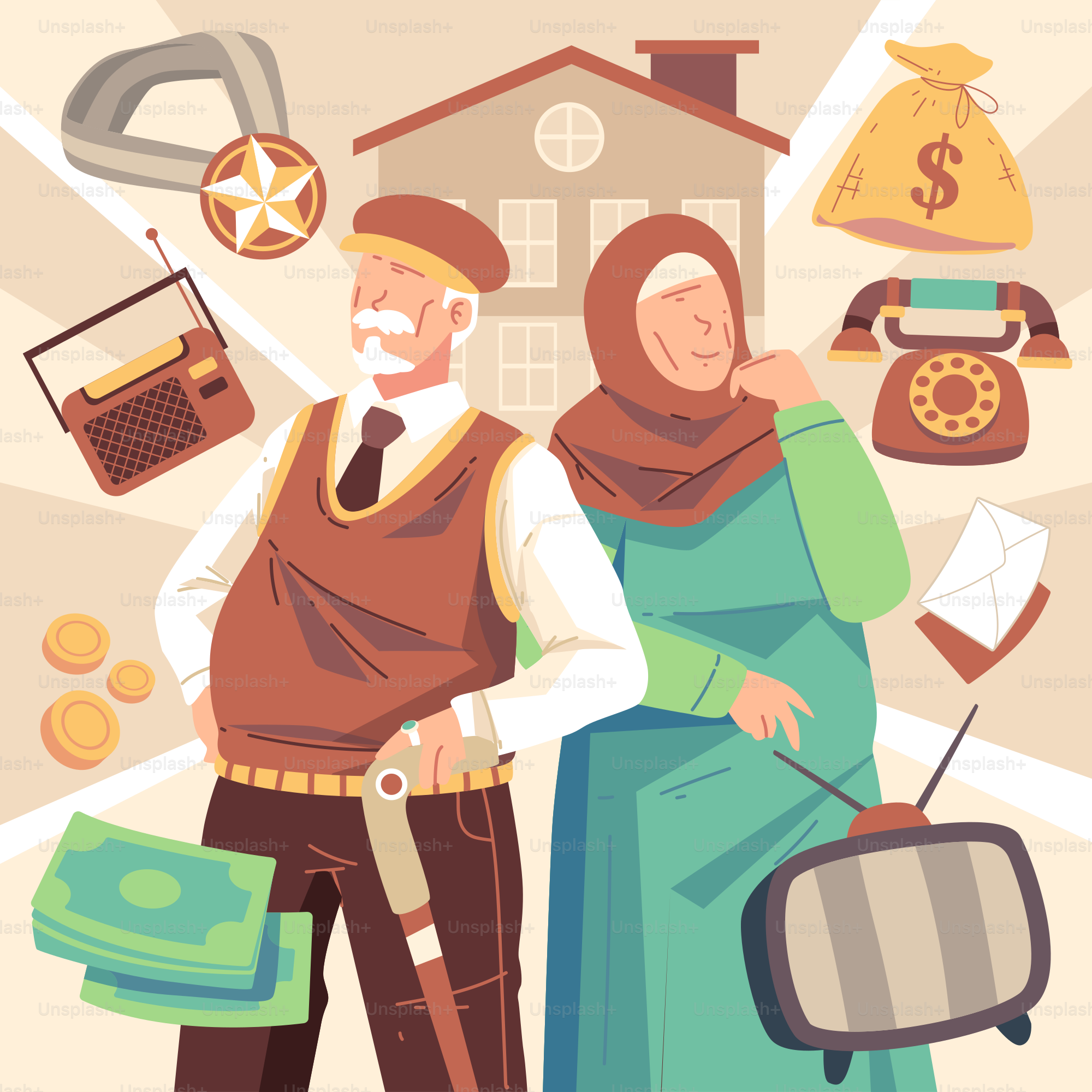 A man and a woman standing next to each other