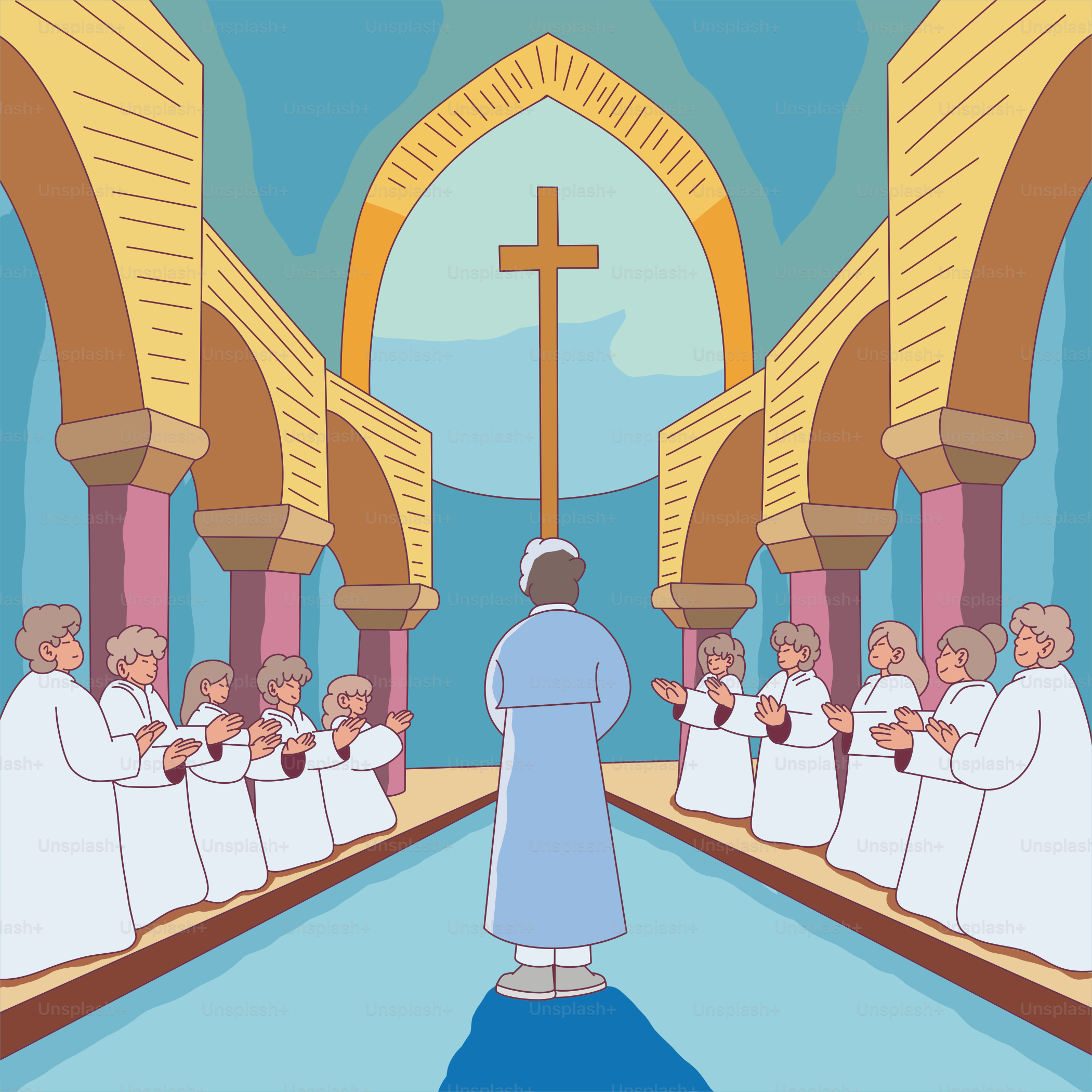 A man standing in front of a group of people