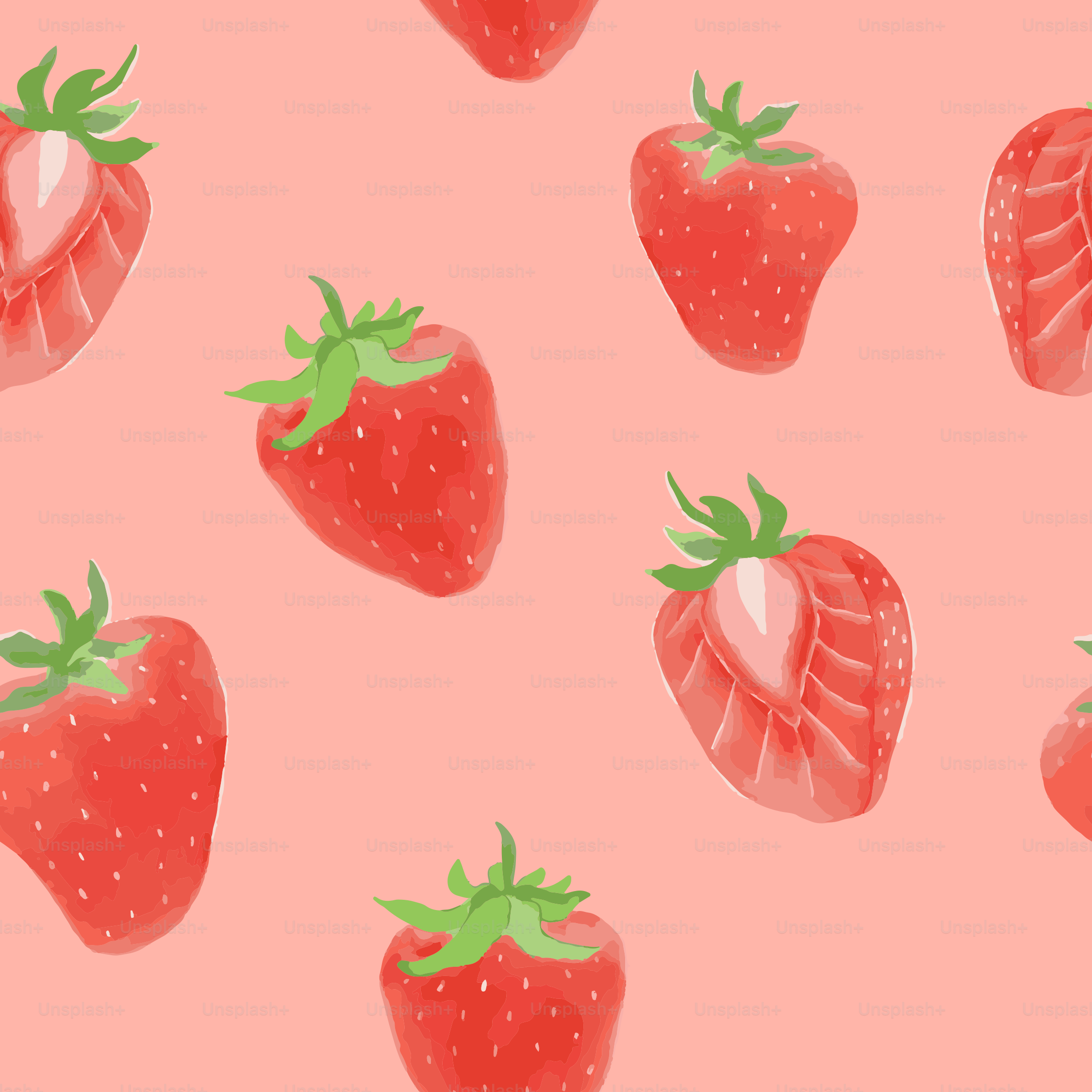 Un fond rose avec trois tranches de pain et des fraises vectoriel – Image  de Nourriture sur Unsplash, image size:3000x3000