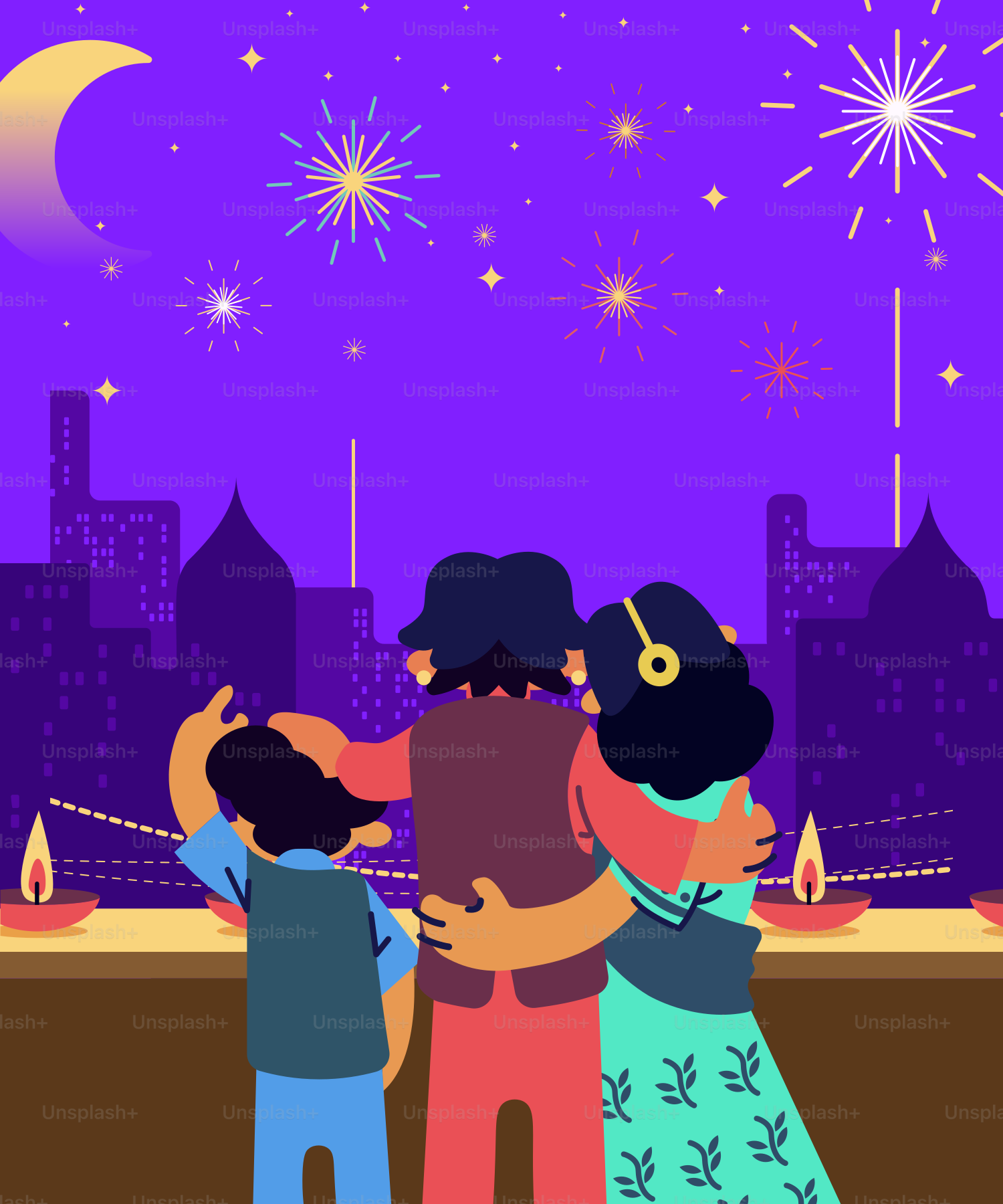 A couple of people standing next to each other