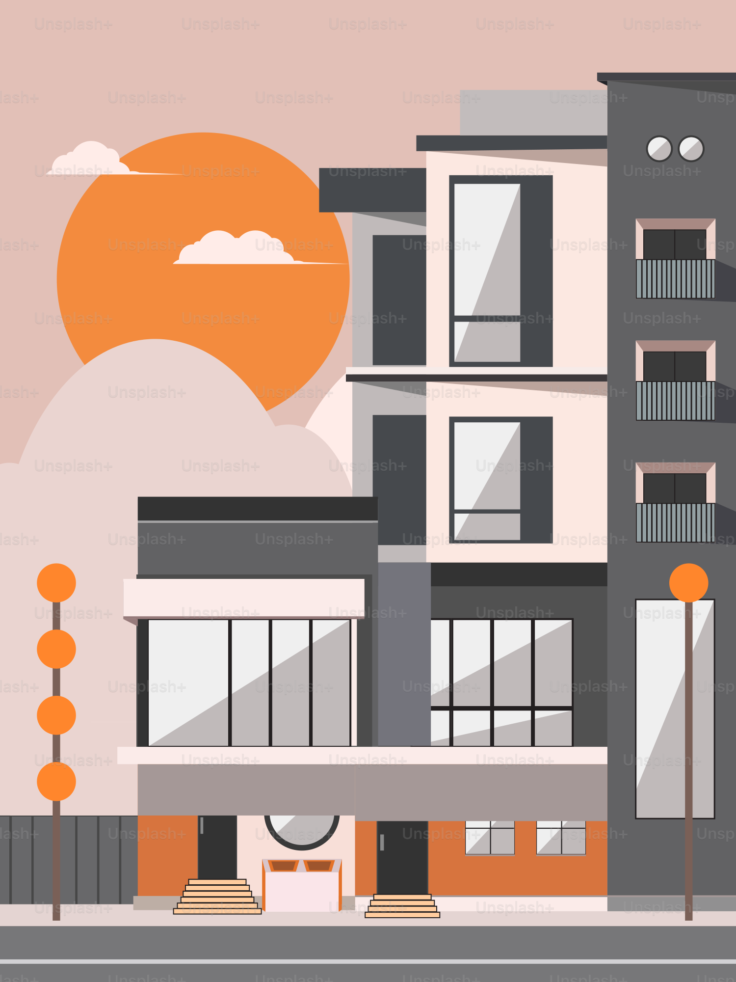 Un bâtiment avec une horloge sur la façade