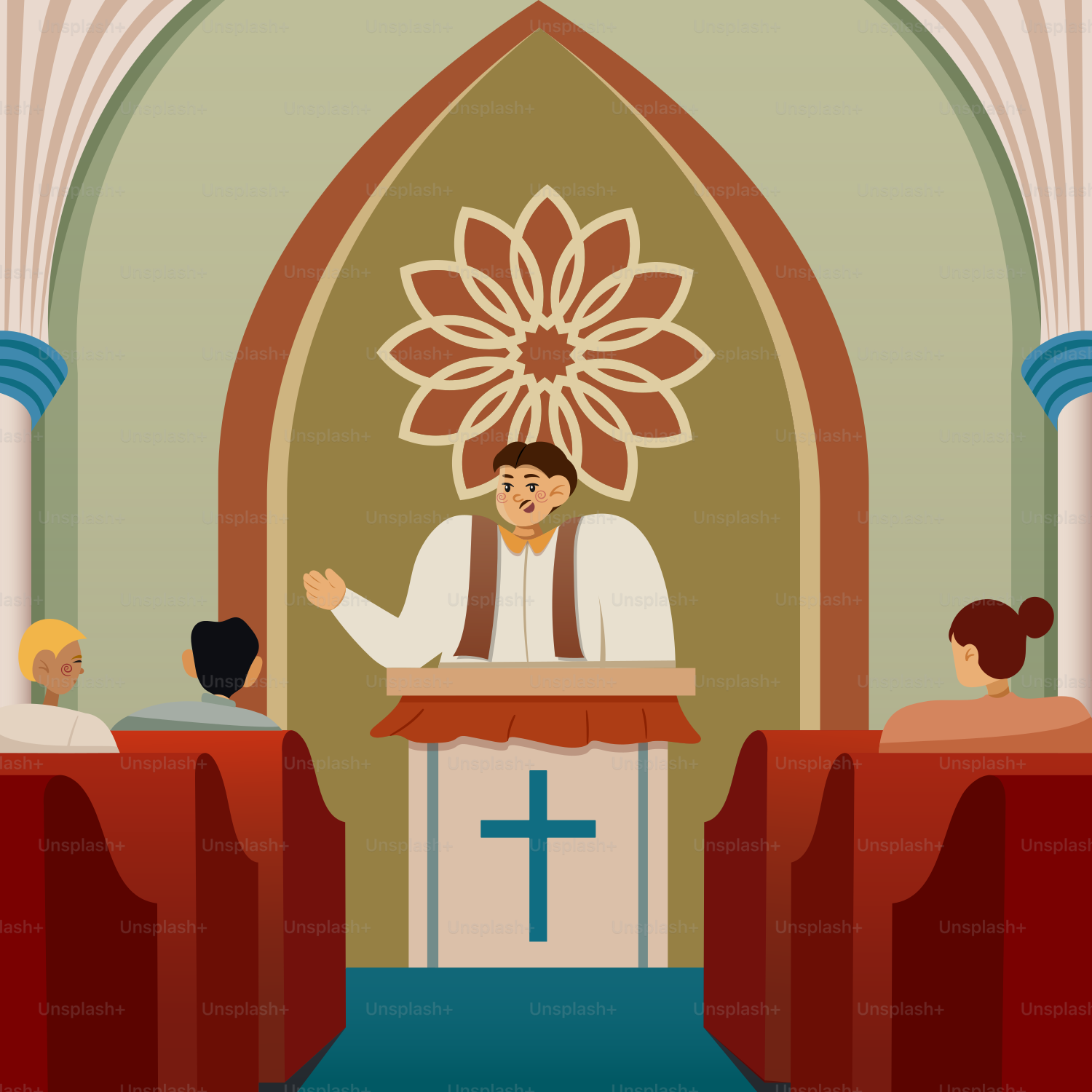 A man standing at a podium in front of a crowd of people