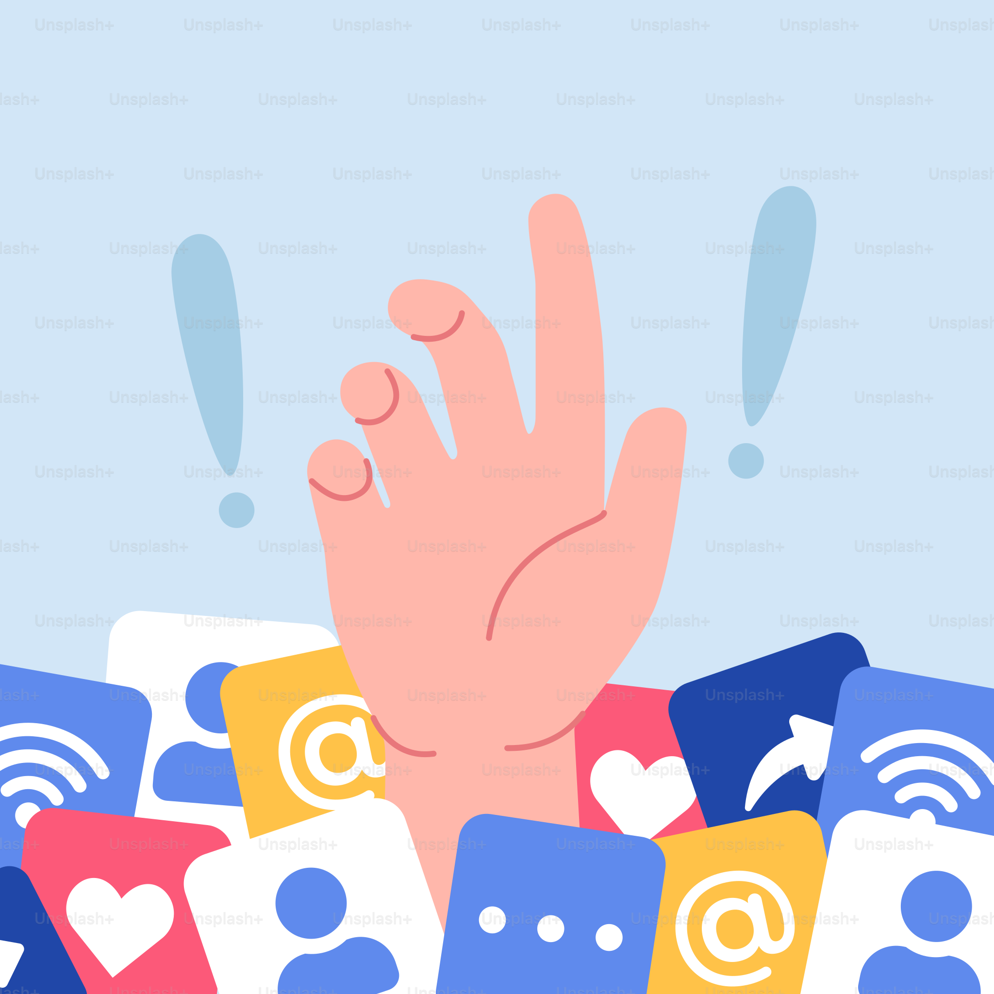 A pile of playing cards with a hand on top of them