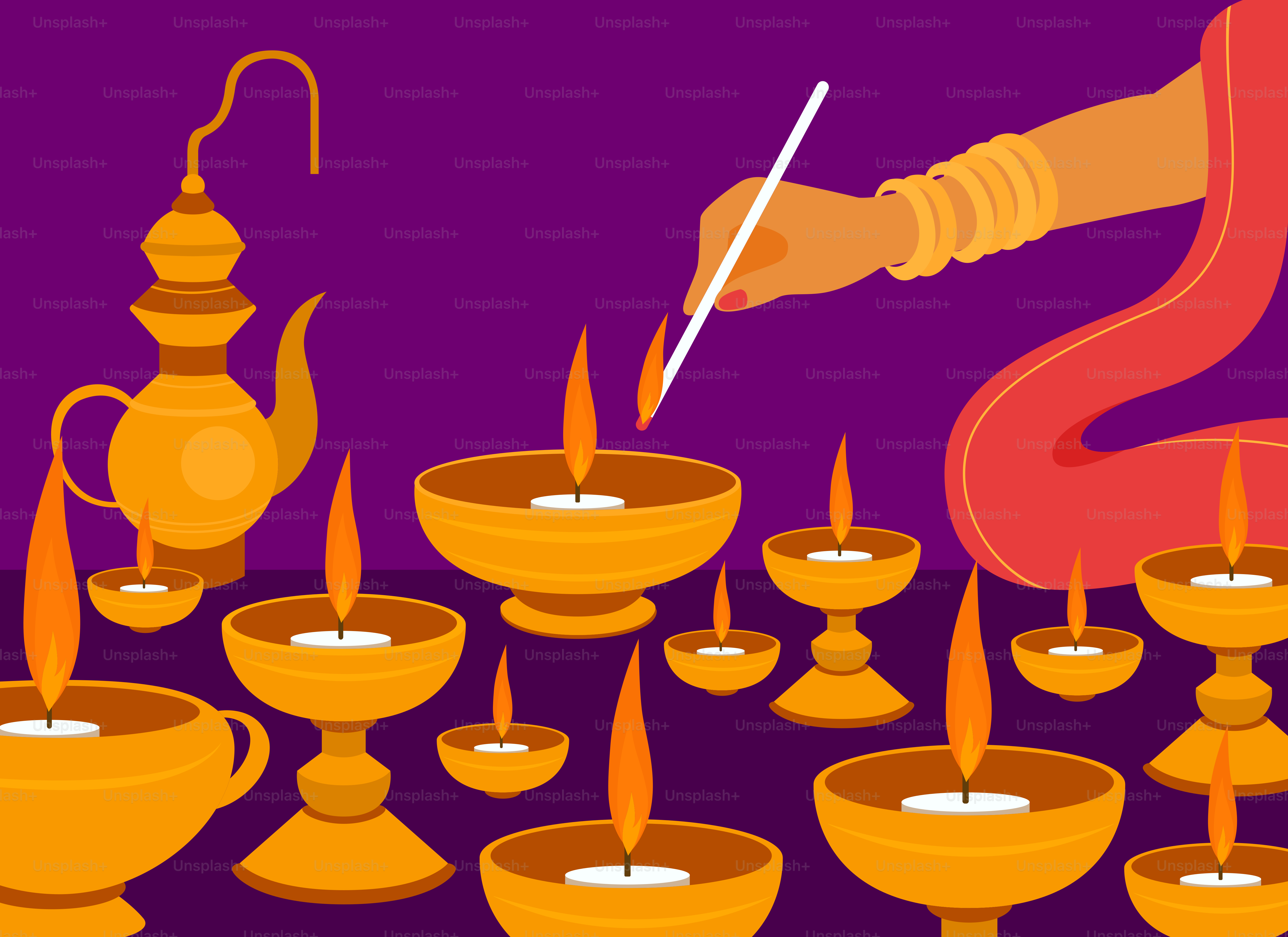 キャンドルでいっぱいのテーブルの前に座っている人