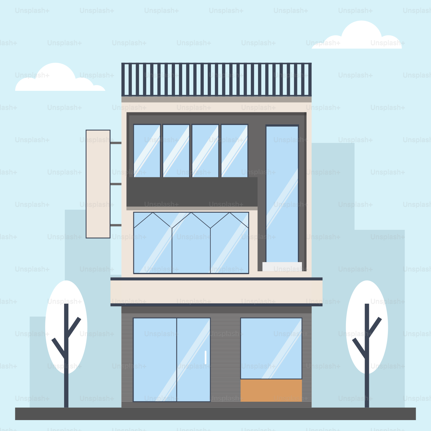 A tall building with a lot of windows