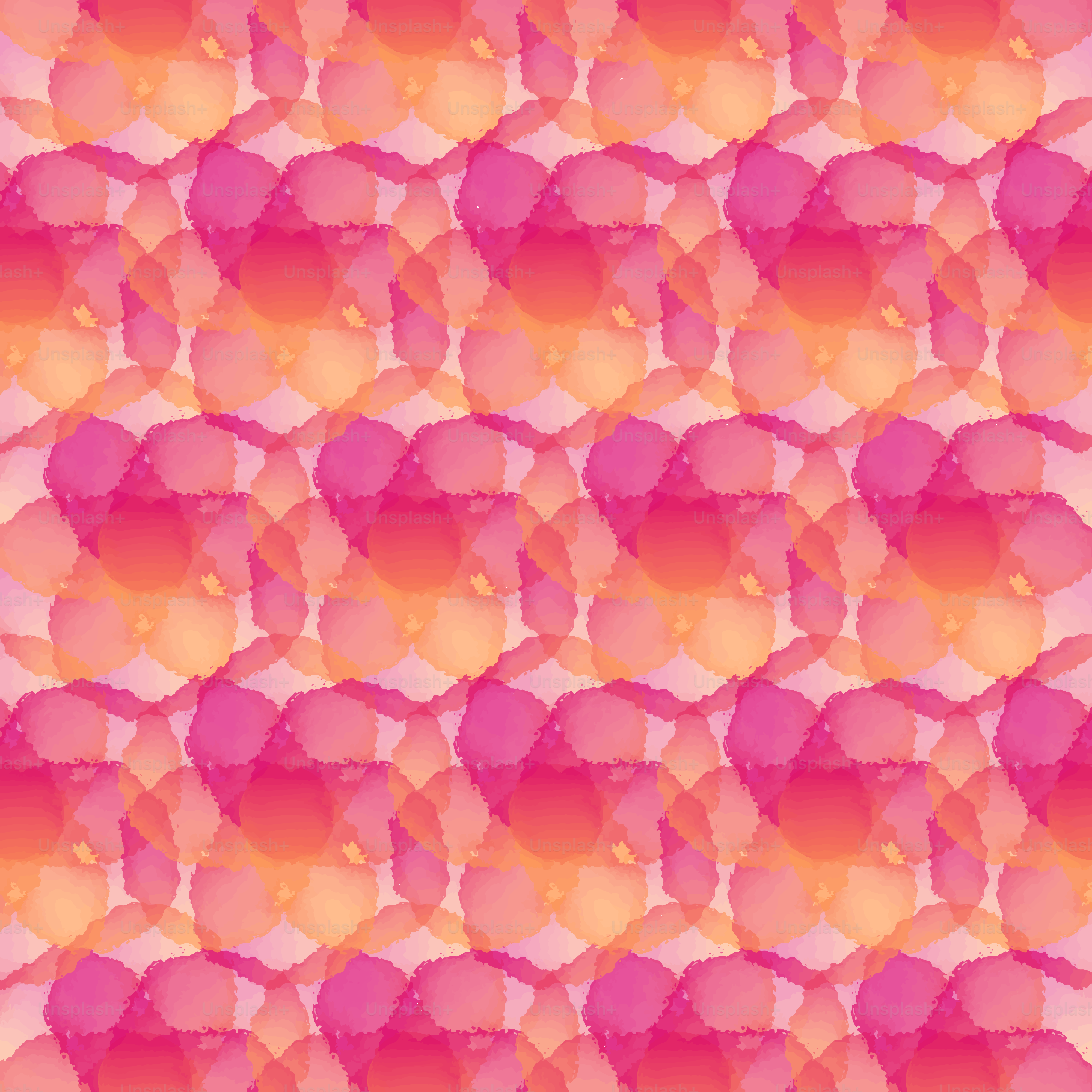 Ein rosa und orangefarbener Hintergrund mit Kreisen