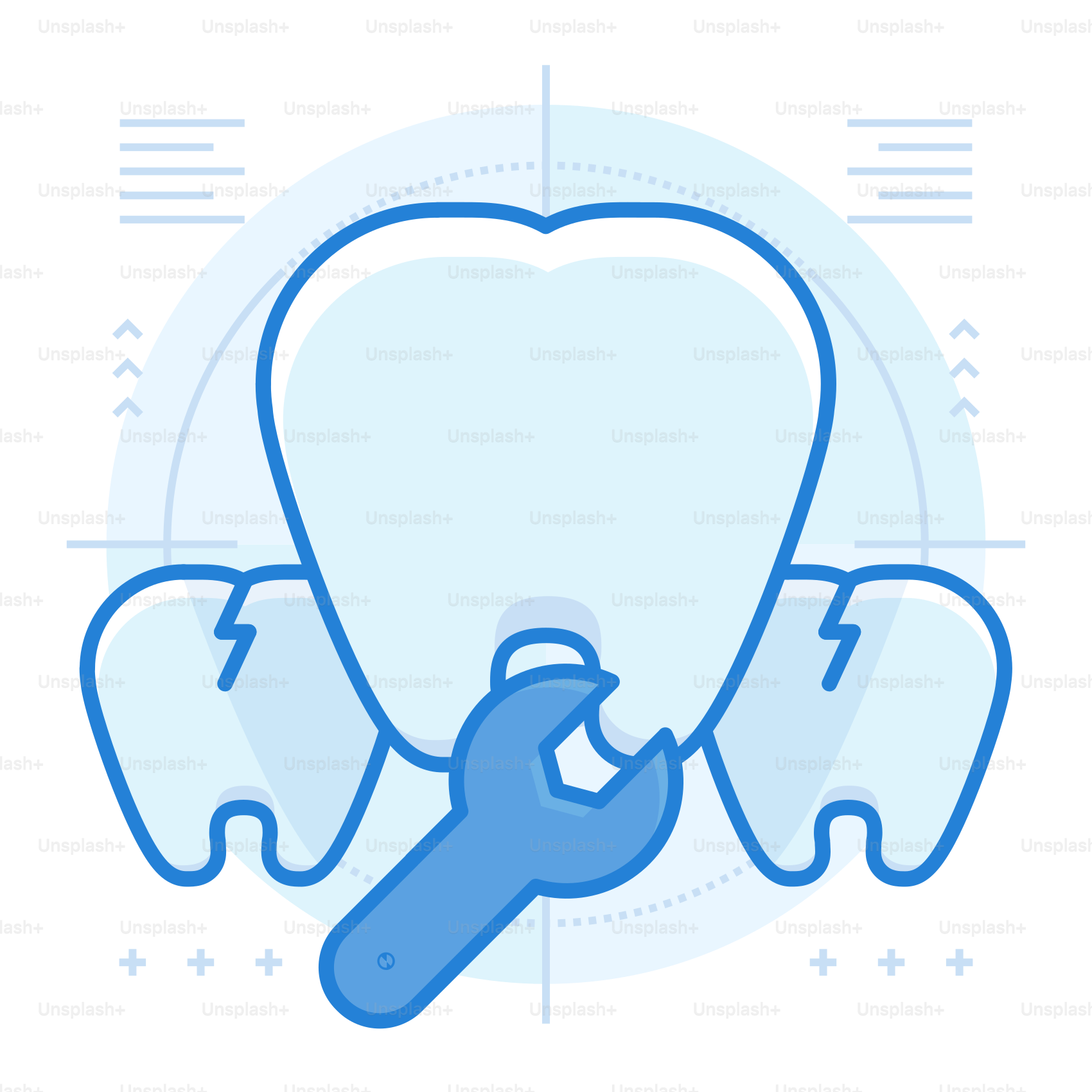 A toothbrush with a wrench in it