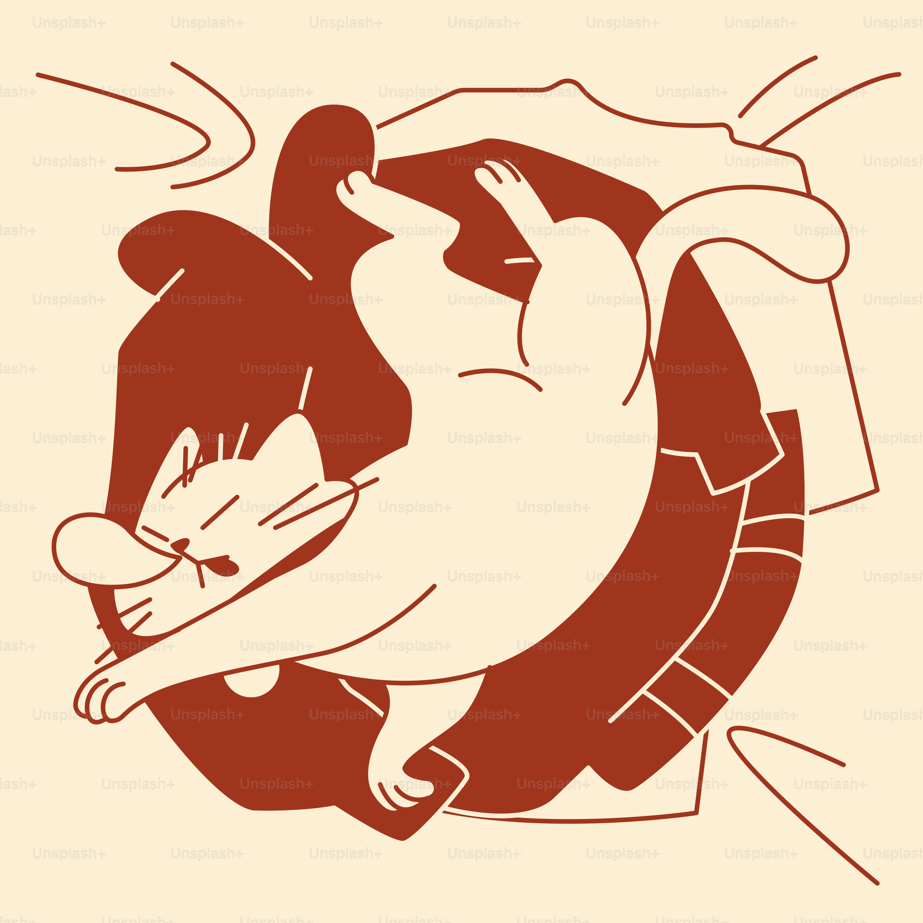 A drawing of a cat on a white background