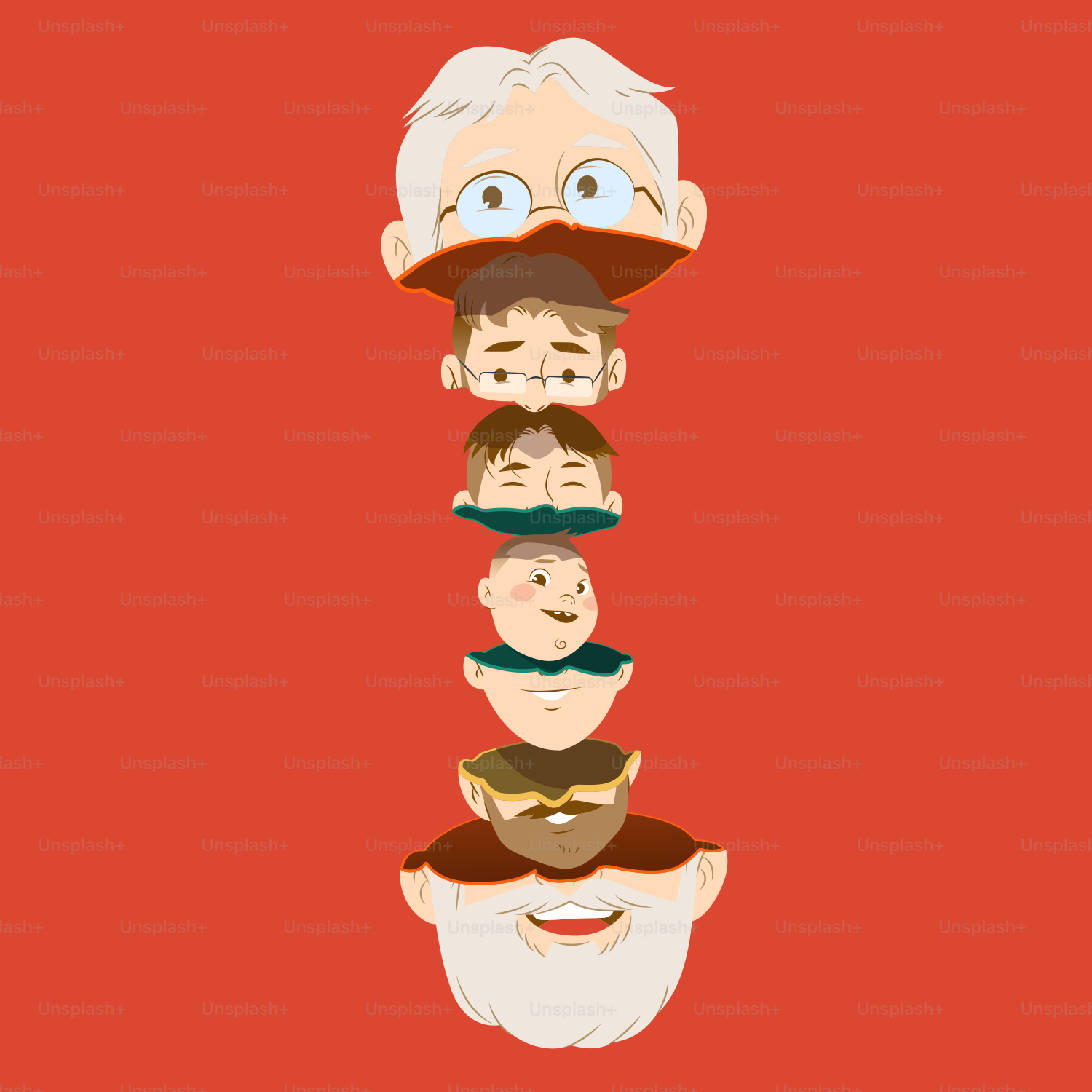 Un groupe de personnes debout en forme de pile