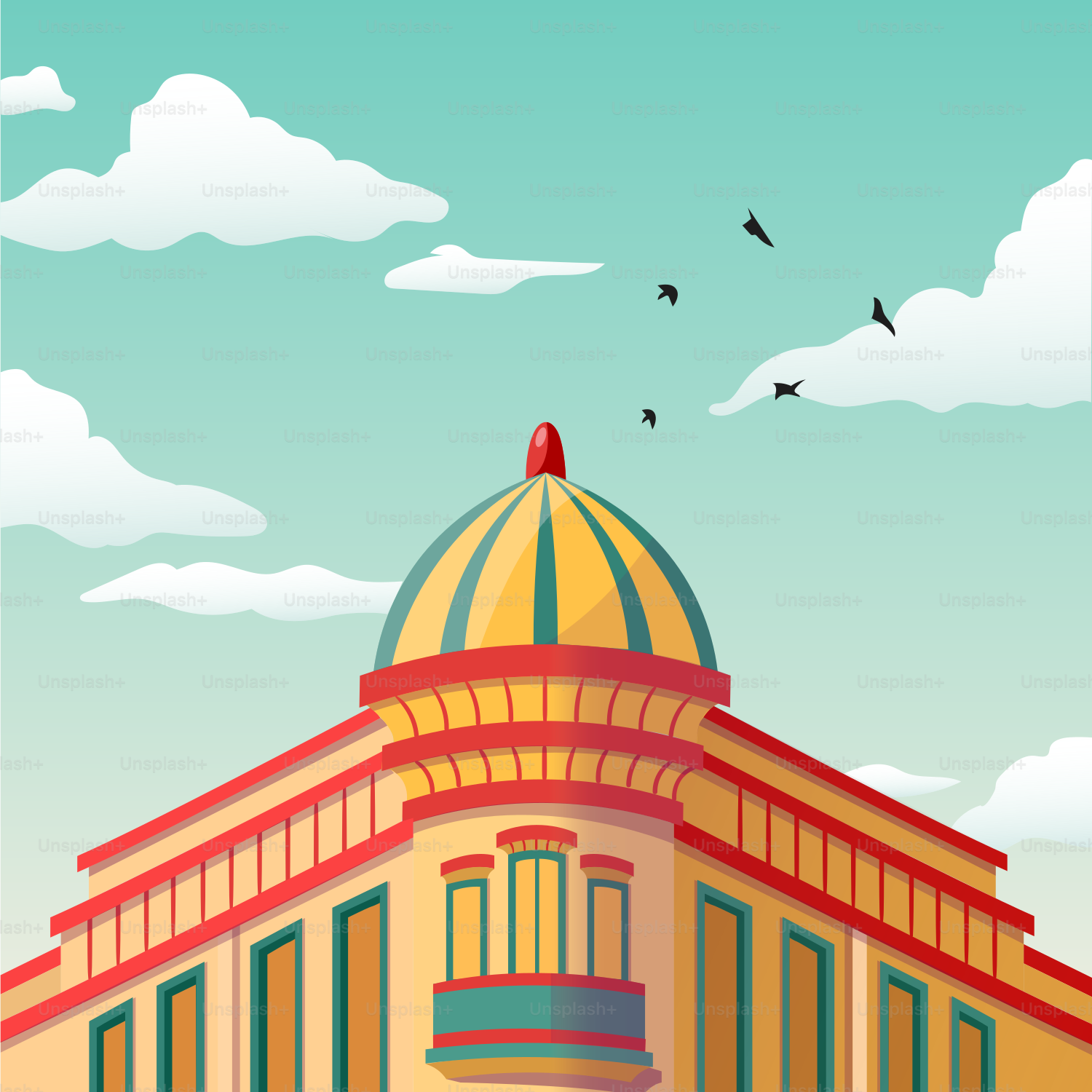 A building with a dome on top of it