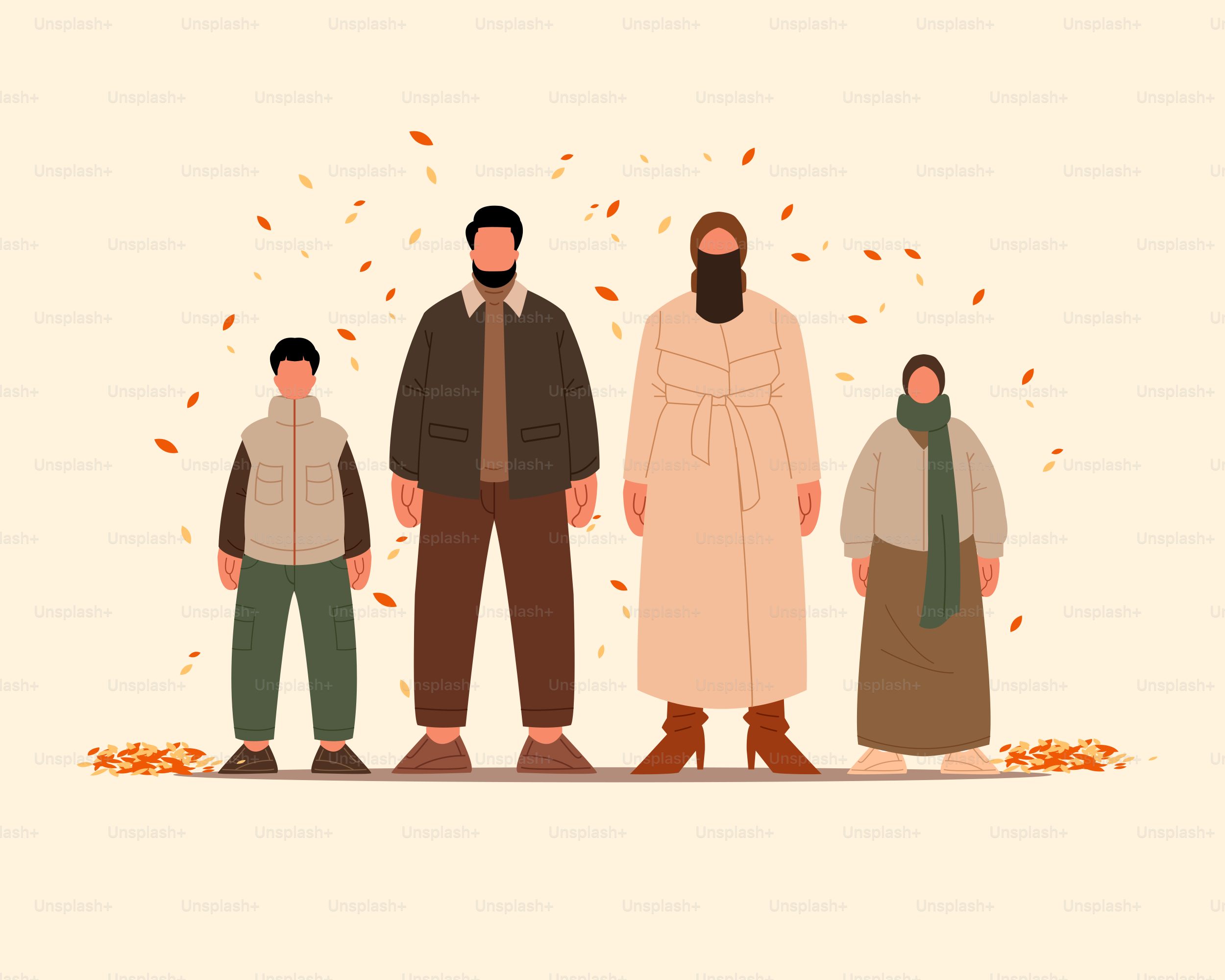 Un groupe de personnes debout les unes à côté des autres