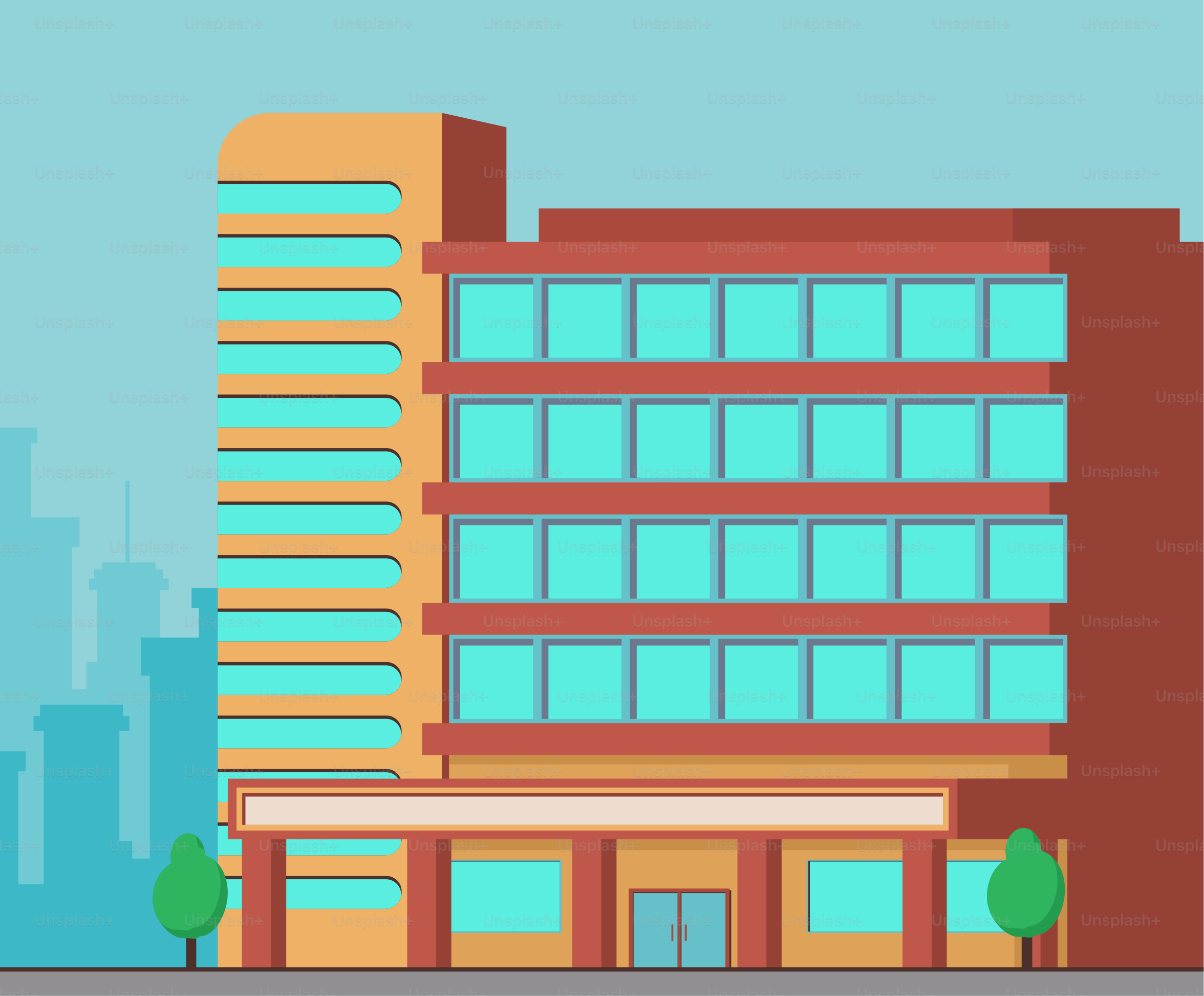 A building with a clock on the front of it