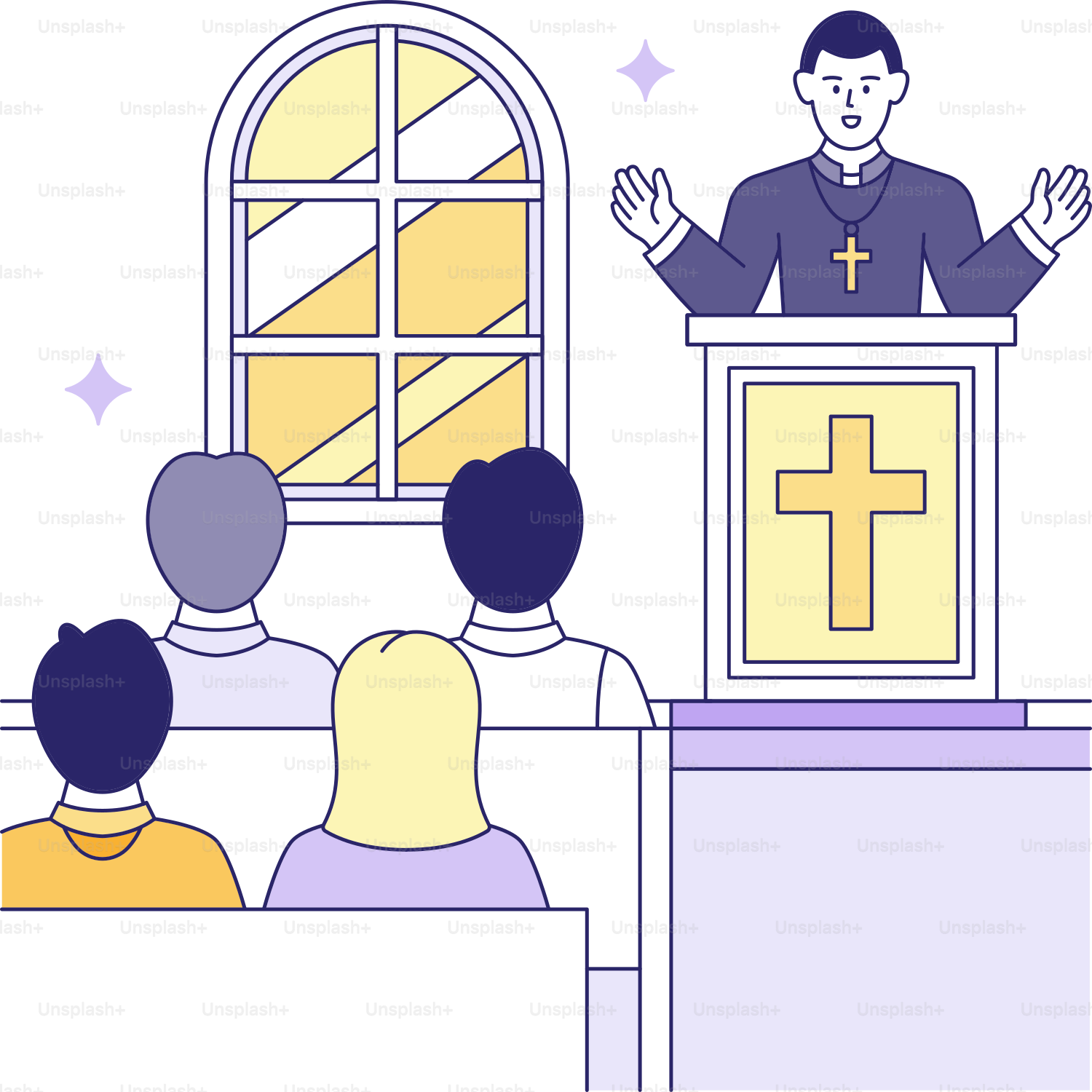 A man standing at a podium in front of a group of people