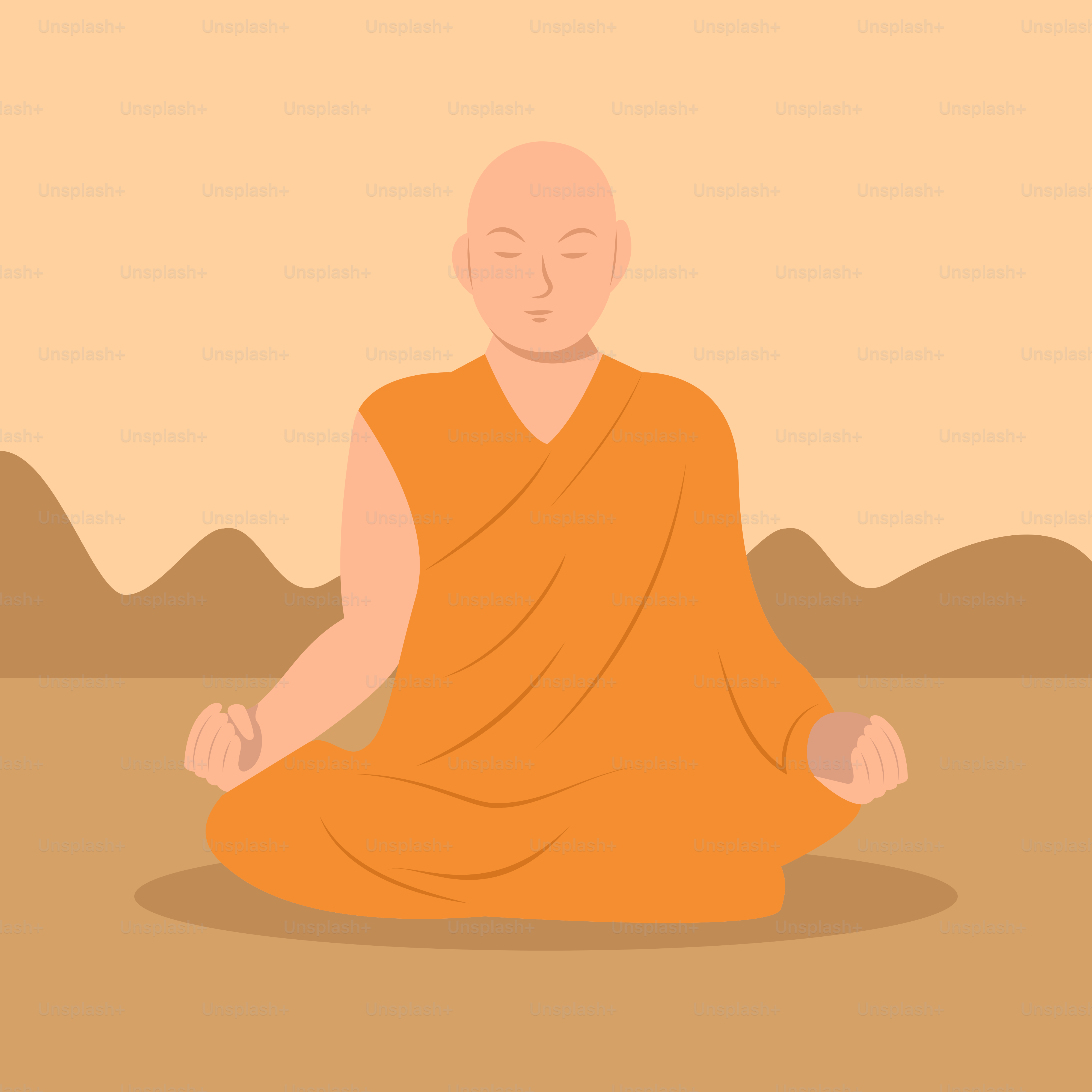 A man sitting in the middle of a desert