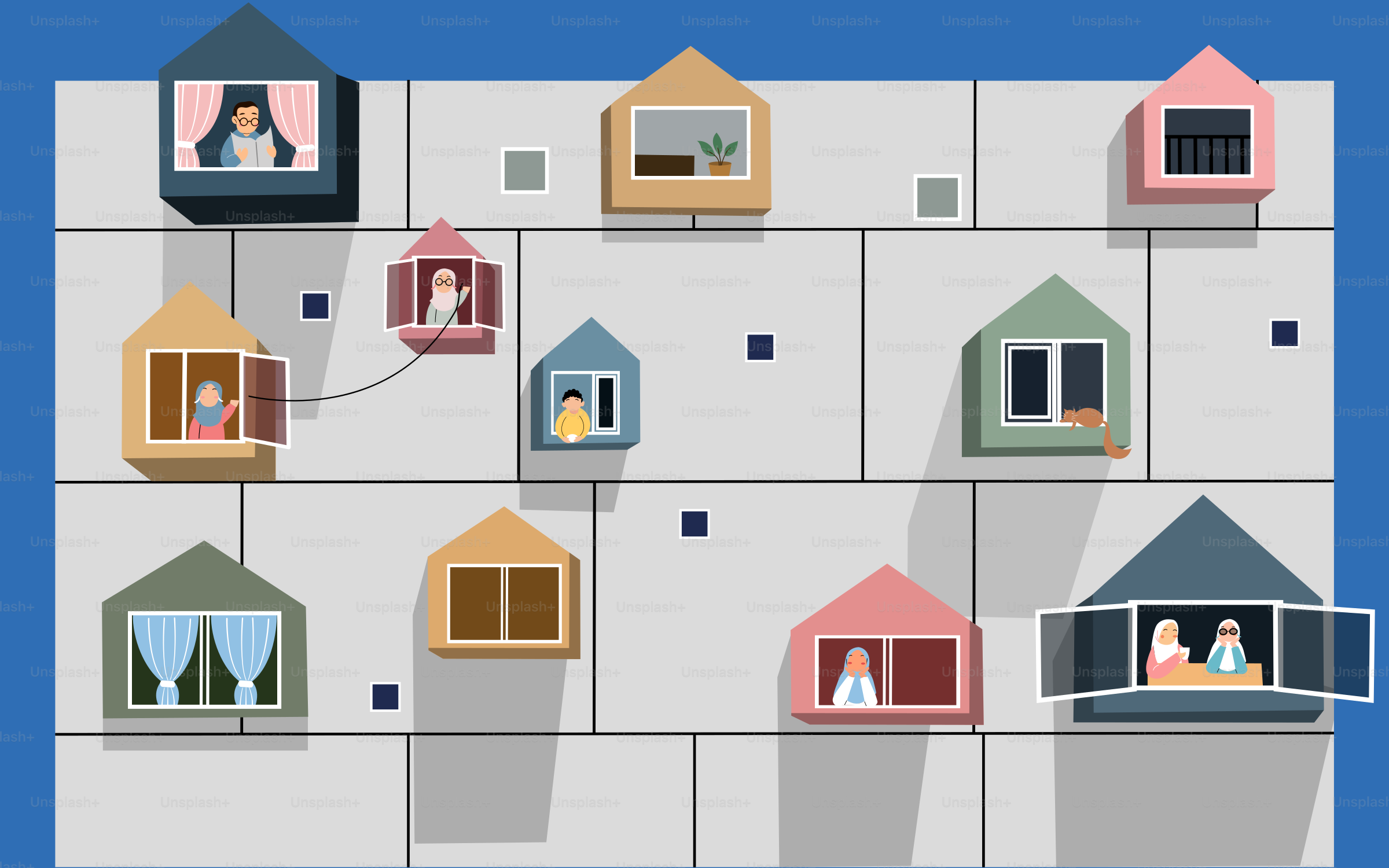 Un gruppo di persone in piedi davanti a un muro