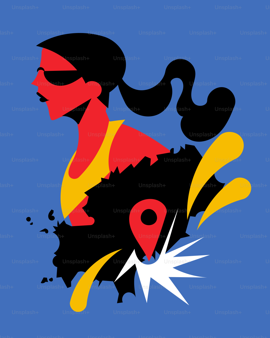 A woman holding a knife in her hand