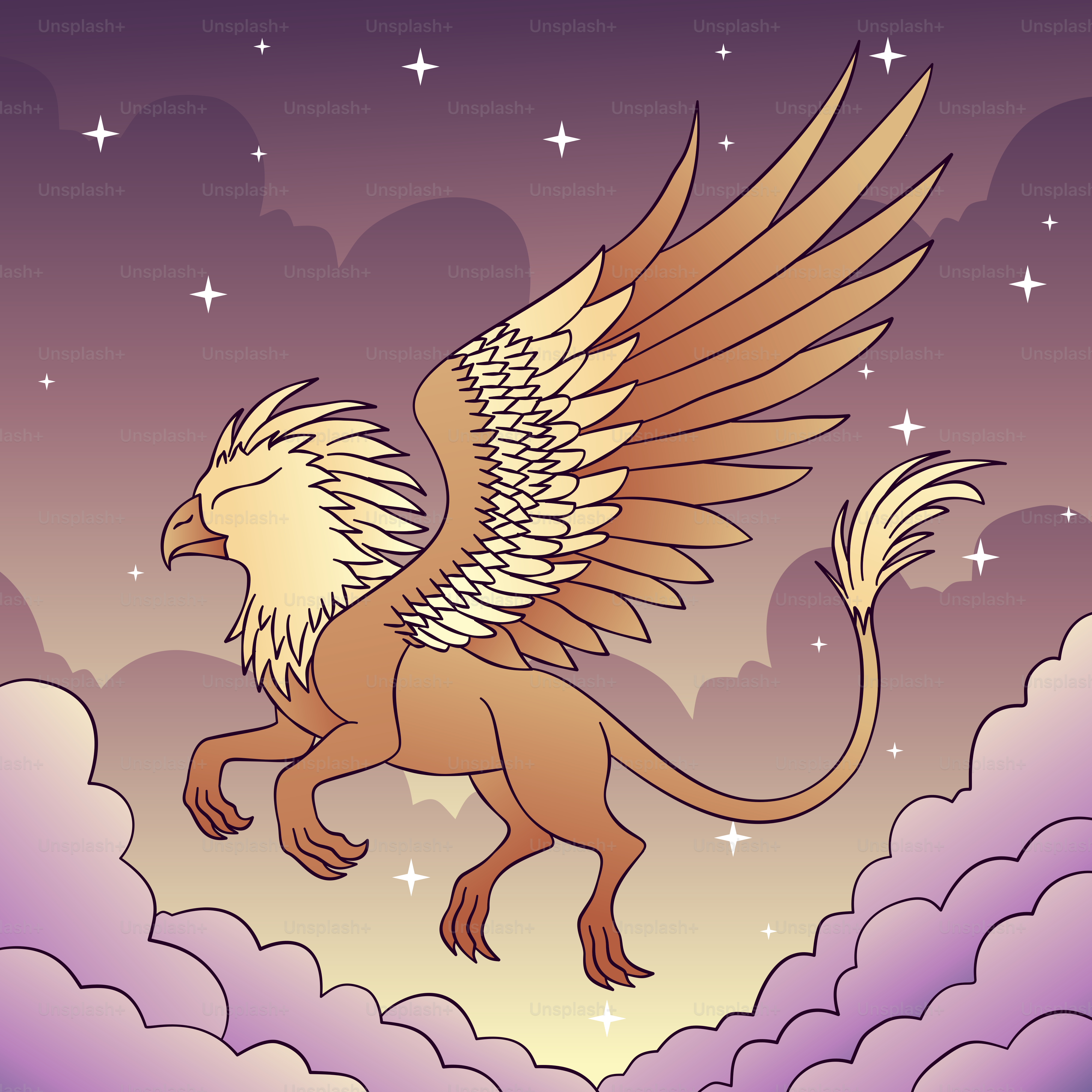 A picture of a bird with wings flying in the sky