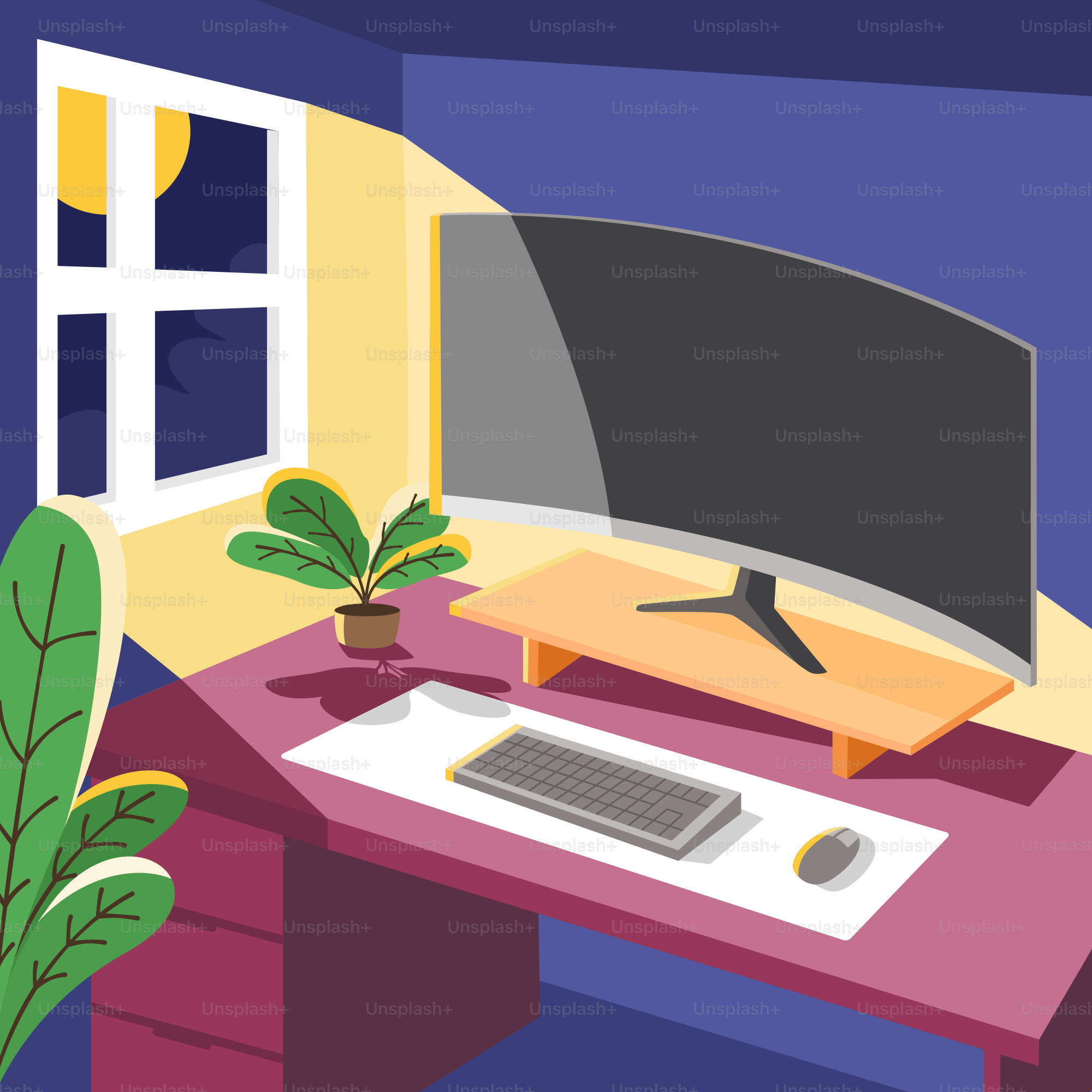 Uma TV de tela plana em cima de uma mesa