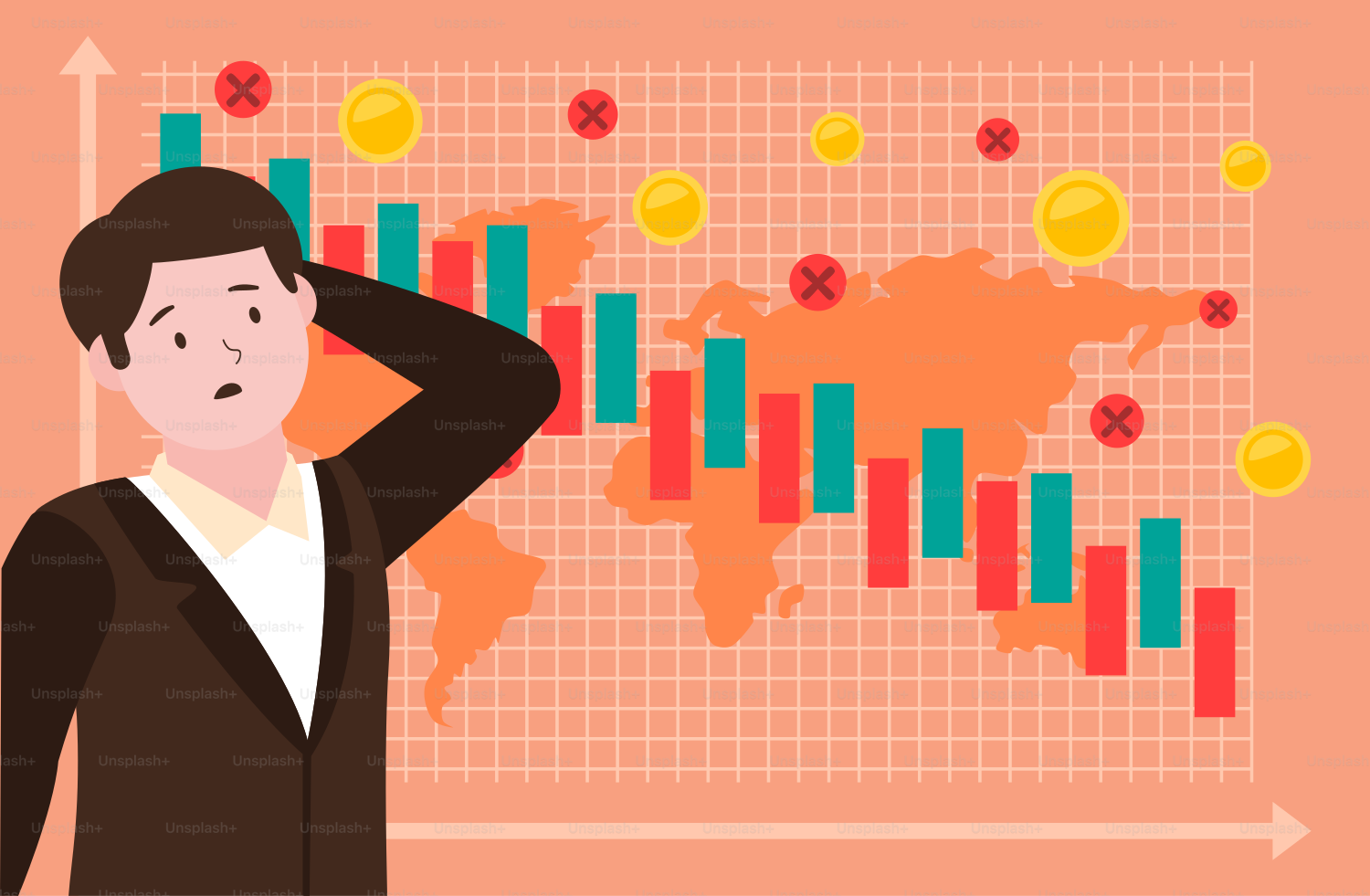 Un hombre parado frente a una tabla con un gráfico