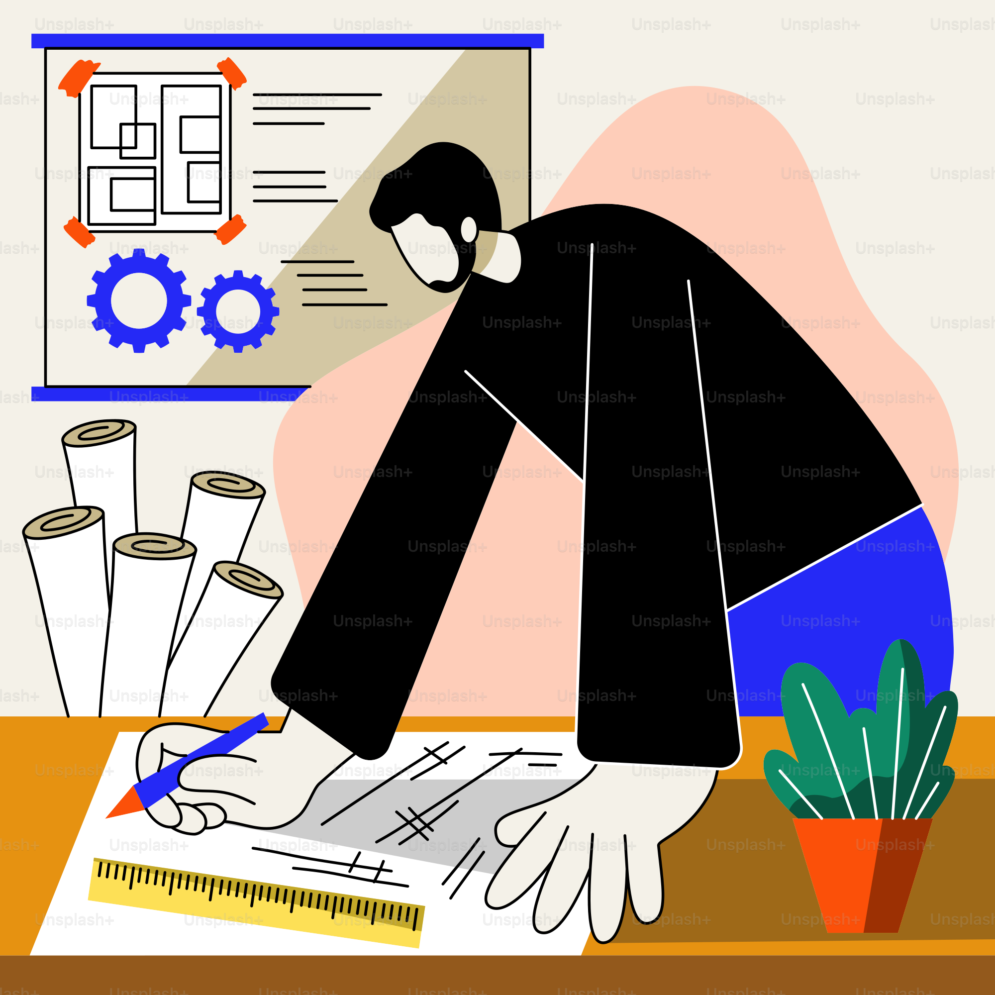 A person sitting at a desk writing on a piece of paper